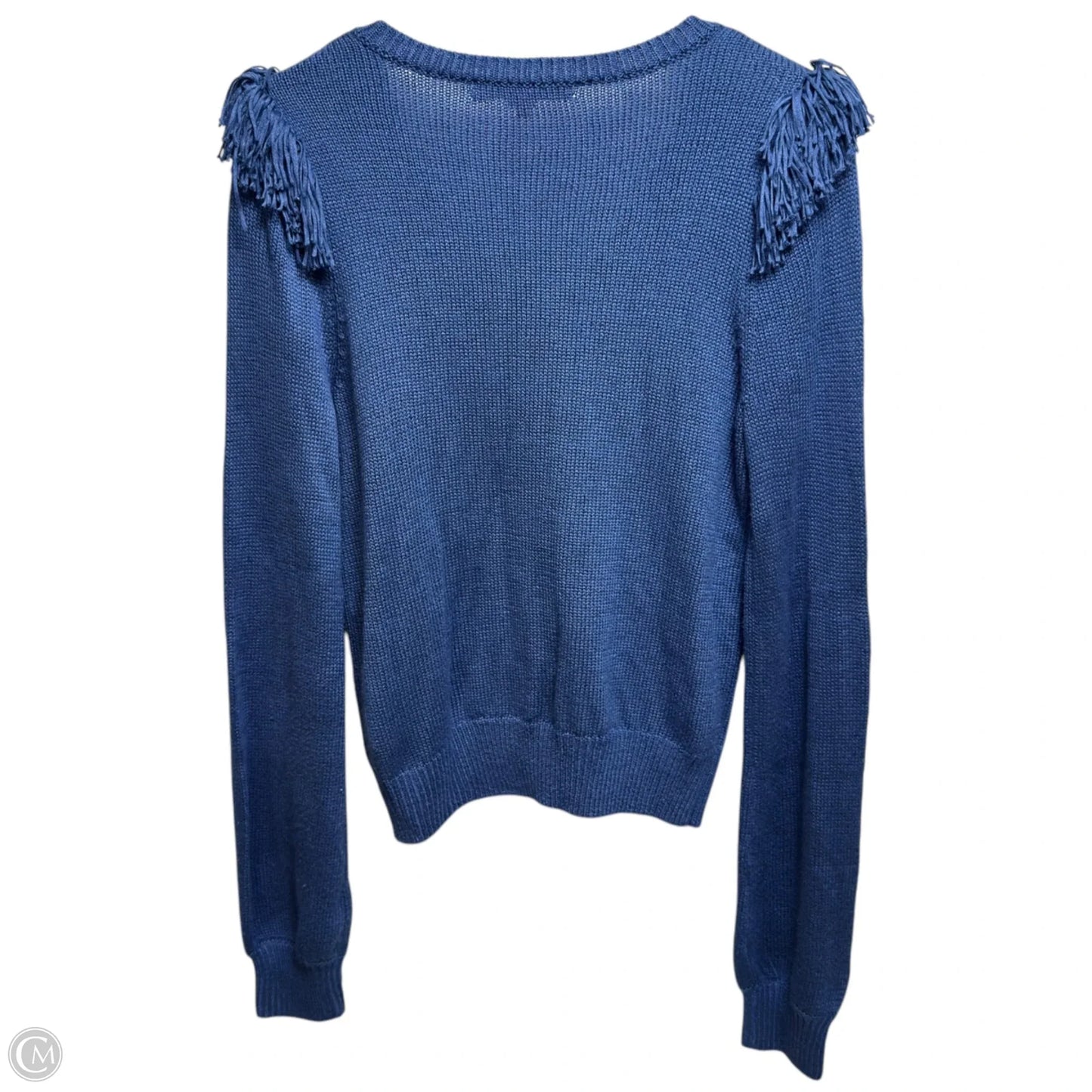 Nassandra Fringe Sweater Designer By Lilly Pulitzer In Blue, Size: M