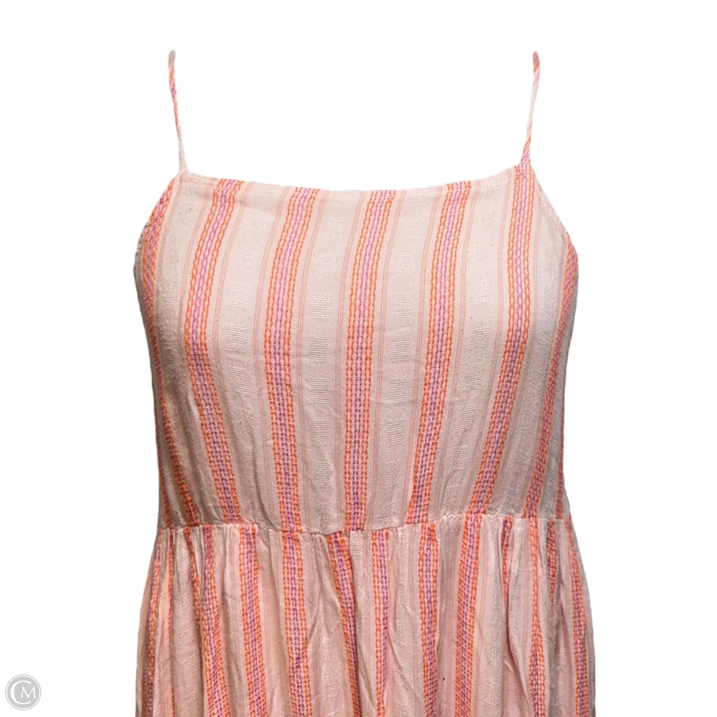 Tiered Low Back Dress Casual Maxi By FRNCH In Pink, Size: M