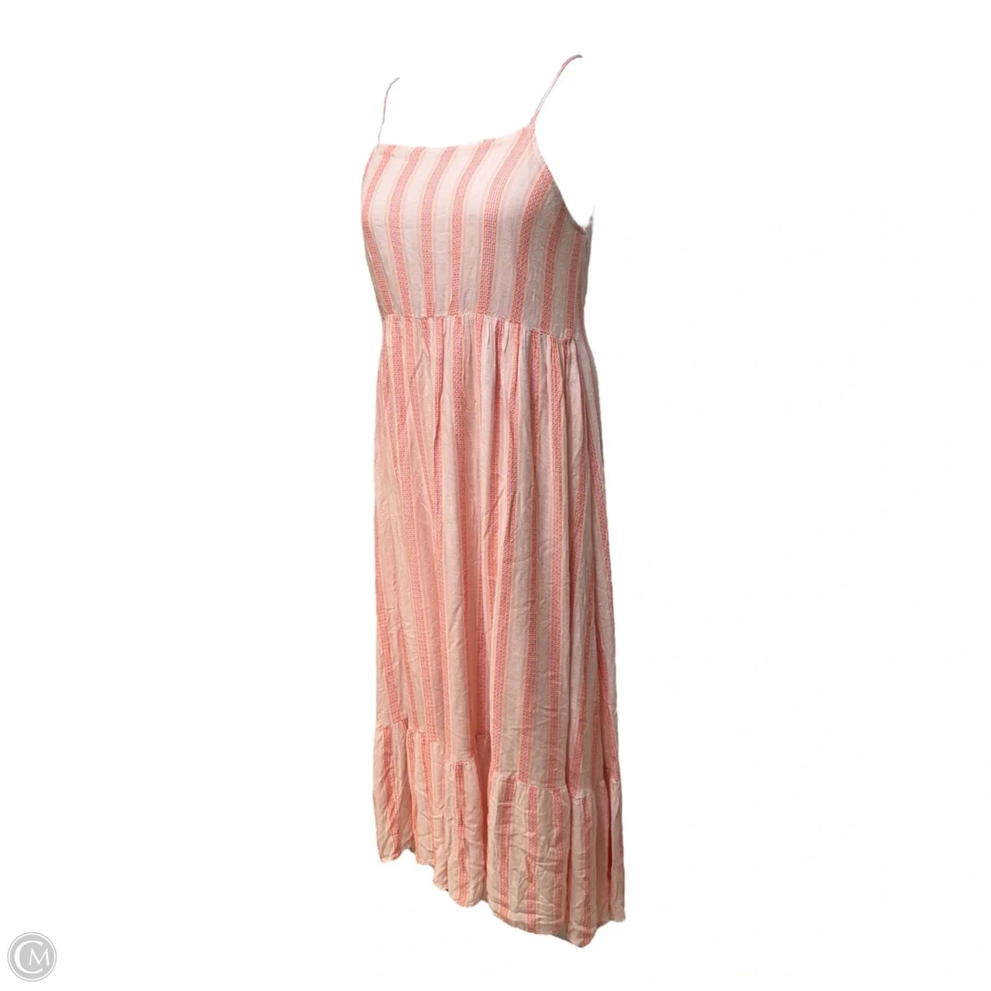 Tiered Low Back Dress Casual Maxi By FRNCH In Pink, Size: M