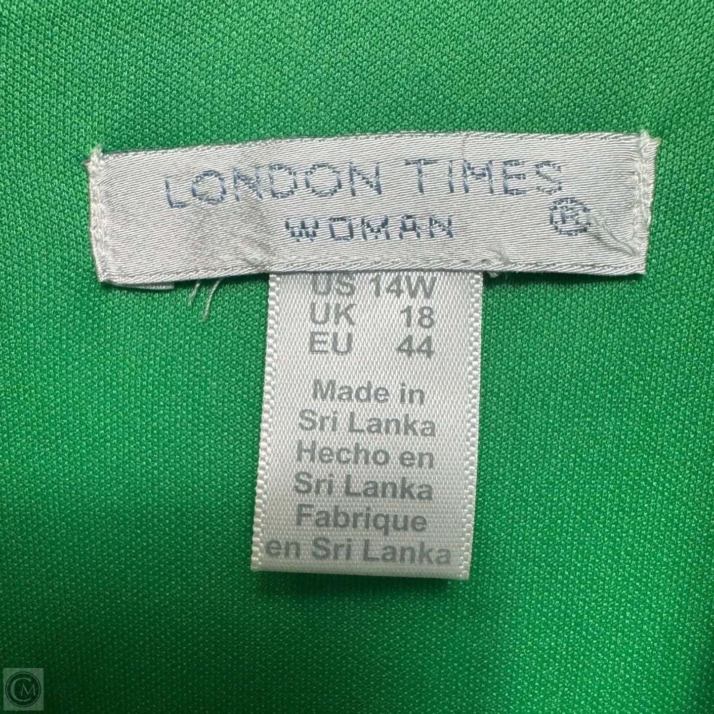 Dress Casual Maxi By London Times In Green, Size: 14
