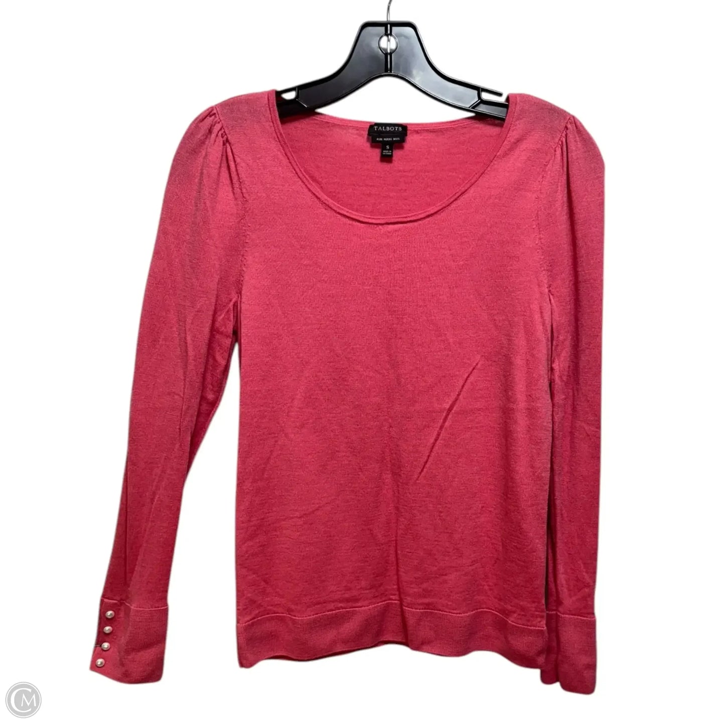 Sweater By Talbots In Peach, Size: S