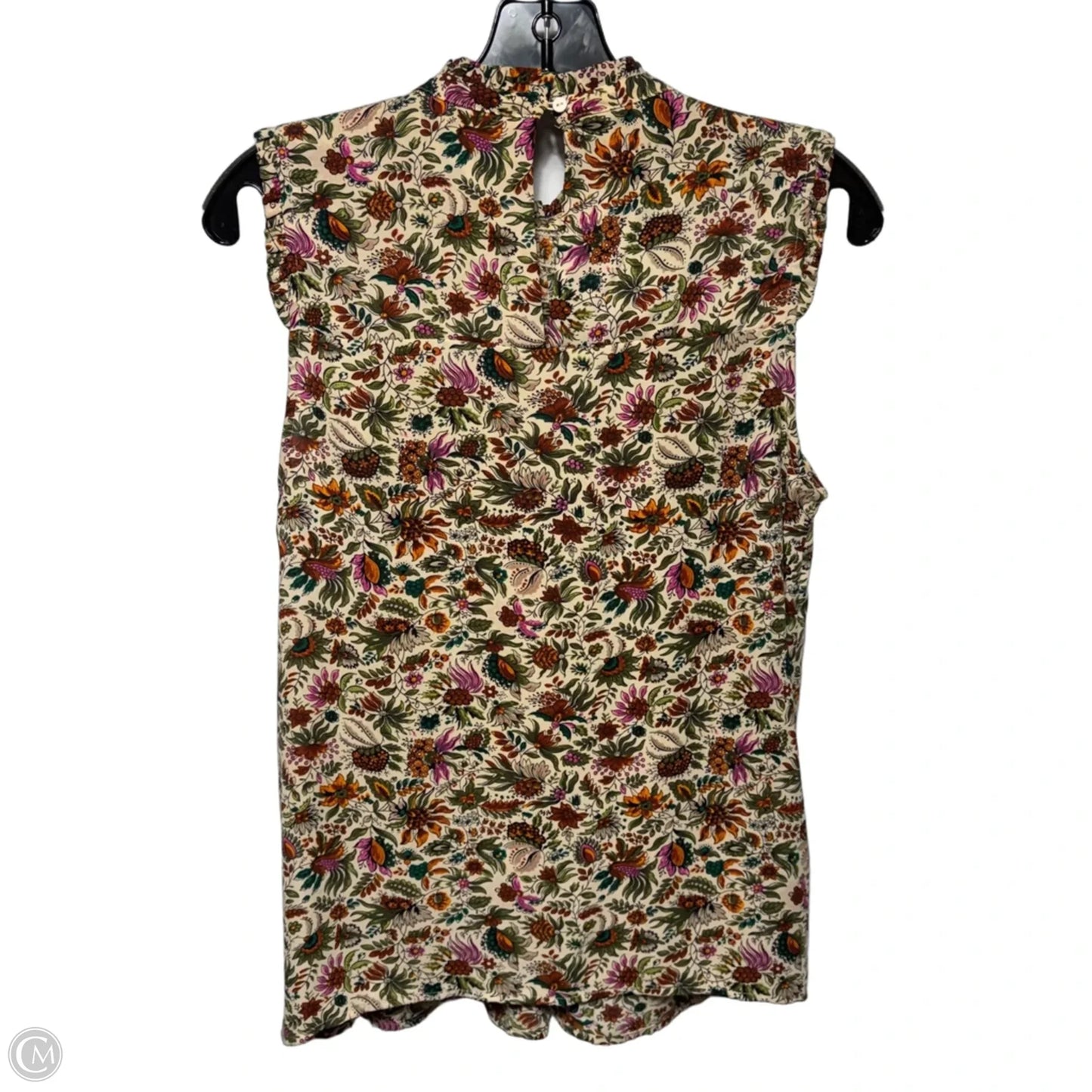 Top Sleeveless By Maeve In Floral Print, Size: 4