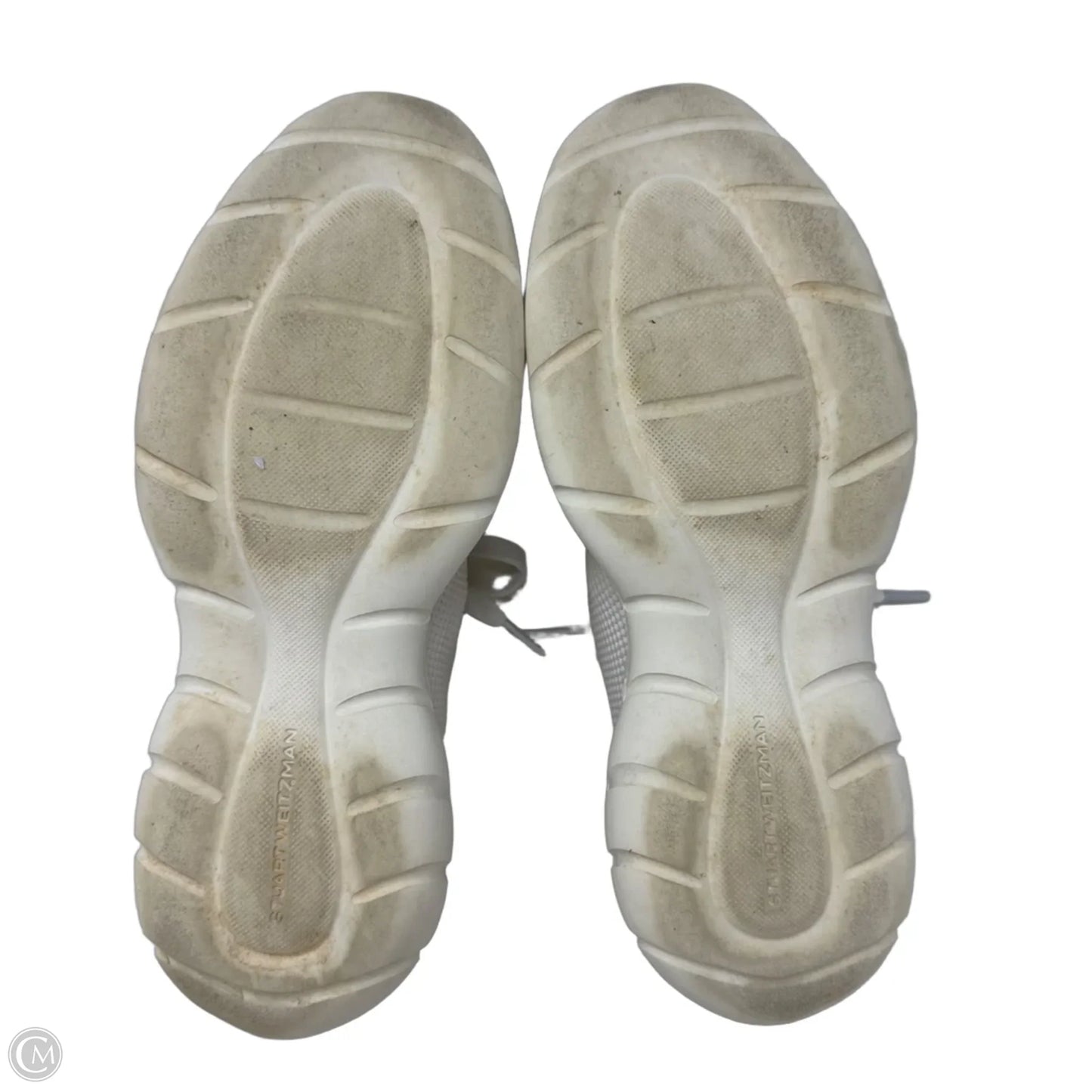 5050 Mesh Sneakers Designer By Stuart Weitzman In White, Size: 8