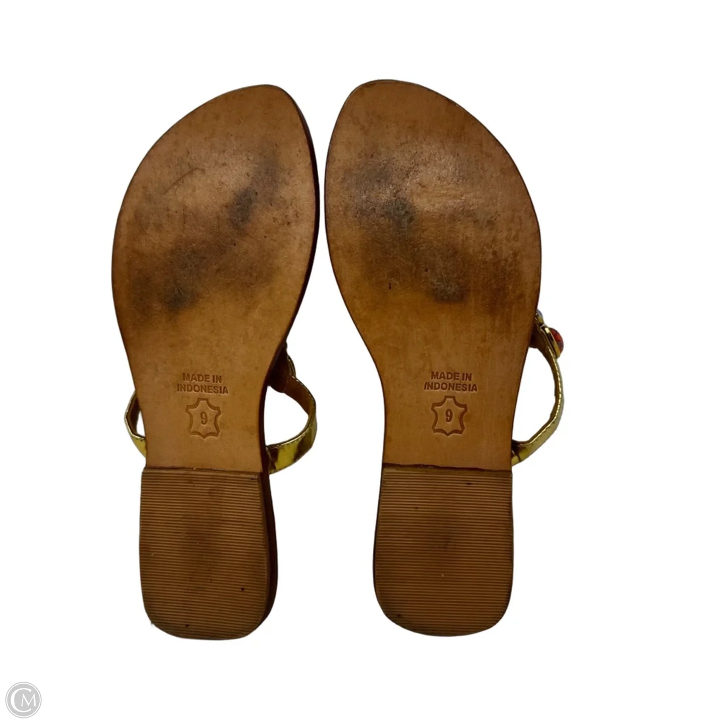 Sandals Flats By Tommy Bahama In Orange & Tan, Size: 9