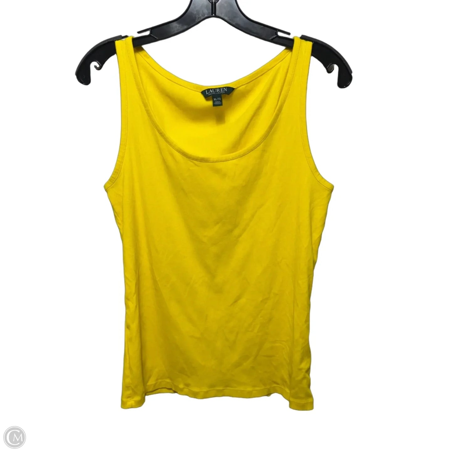 Tank Top By Lauren By Ralph Lauren In Yellow, Size: Xl
