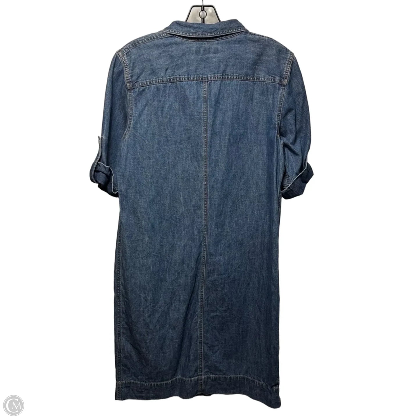 Denim Shift Dress By Lauren By Ralph Lauren In Blue Denim, Size: M