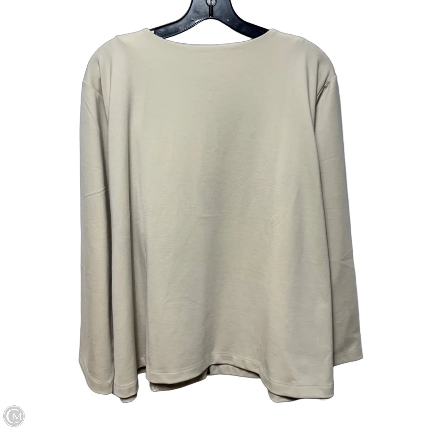 Parus Tencel Blend Jacket By Eileen Fisher In Tan, Size: 2x