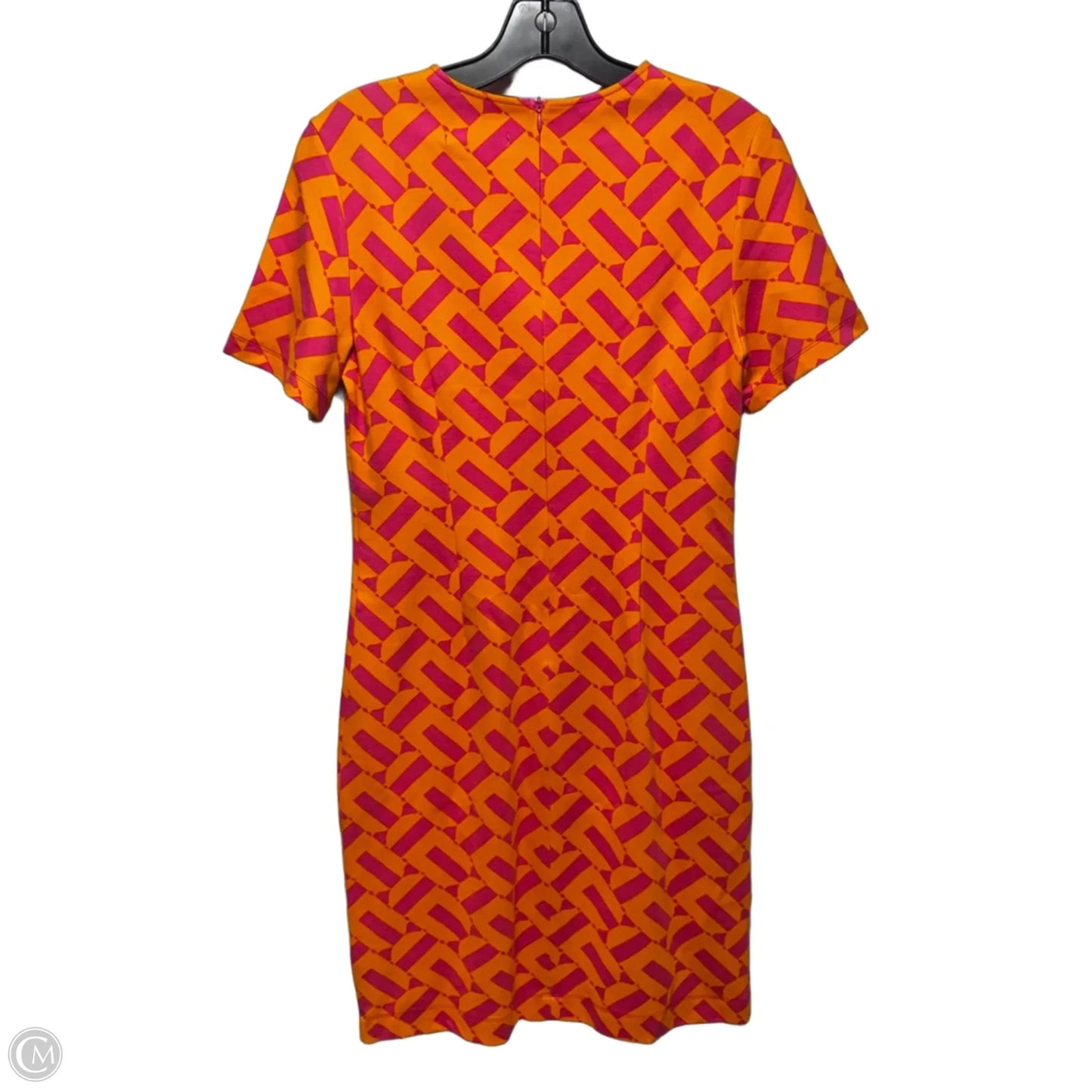 Dress Casual Short By Trina By Trina Turk In Orange & Pink, Size: S
