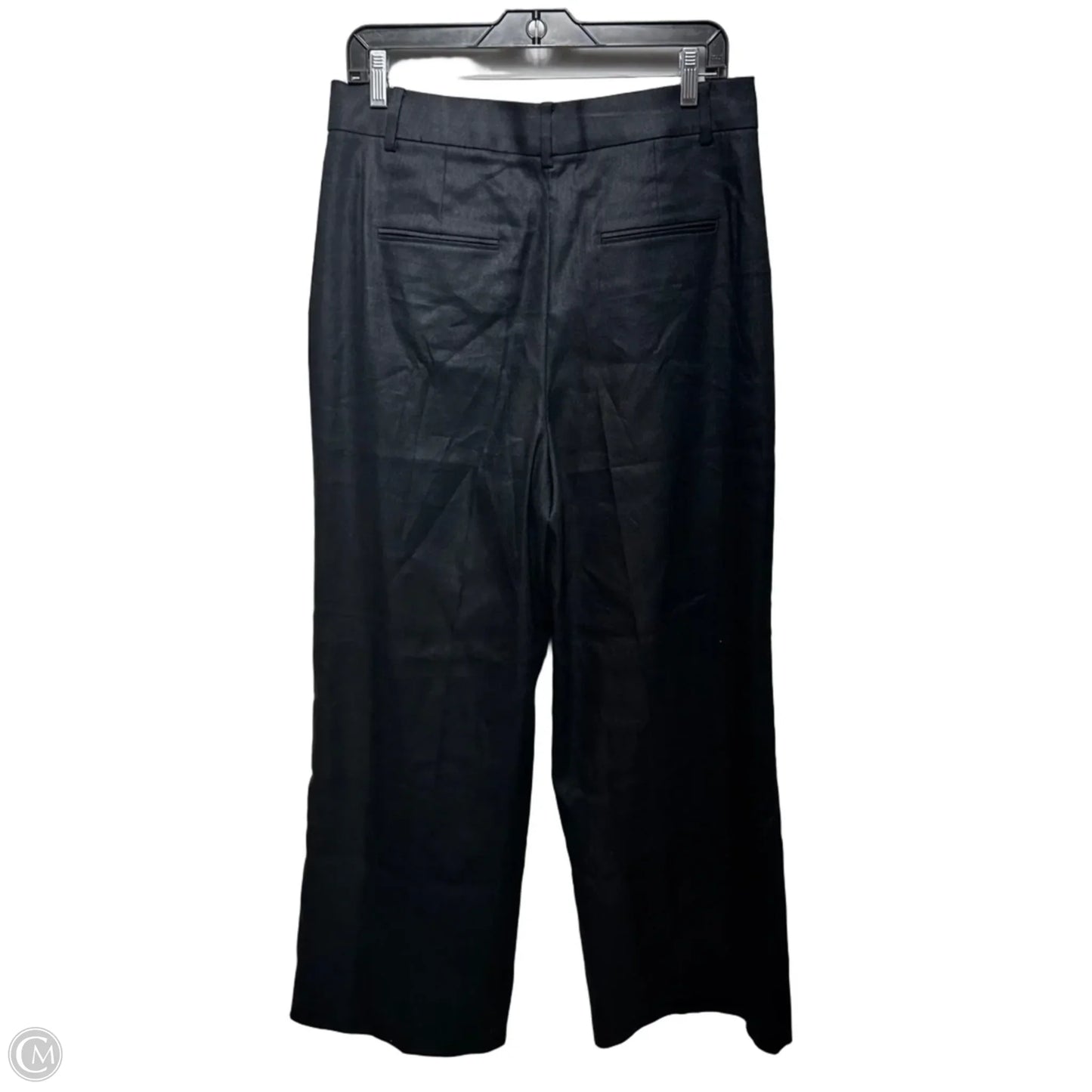 Linen Blend Pants By Ann Taylor In Black, Size: 10p