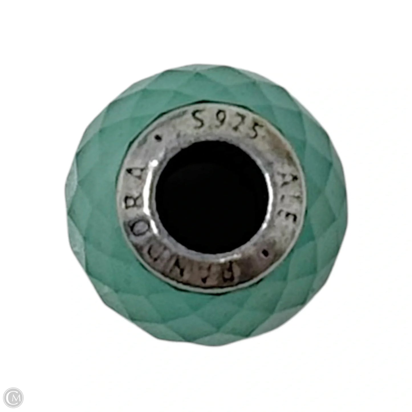 Green Petite Facets Sterling Bracelet Charm By Pandora