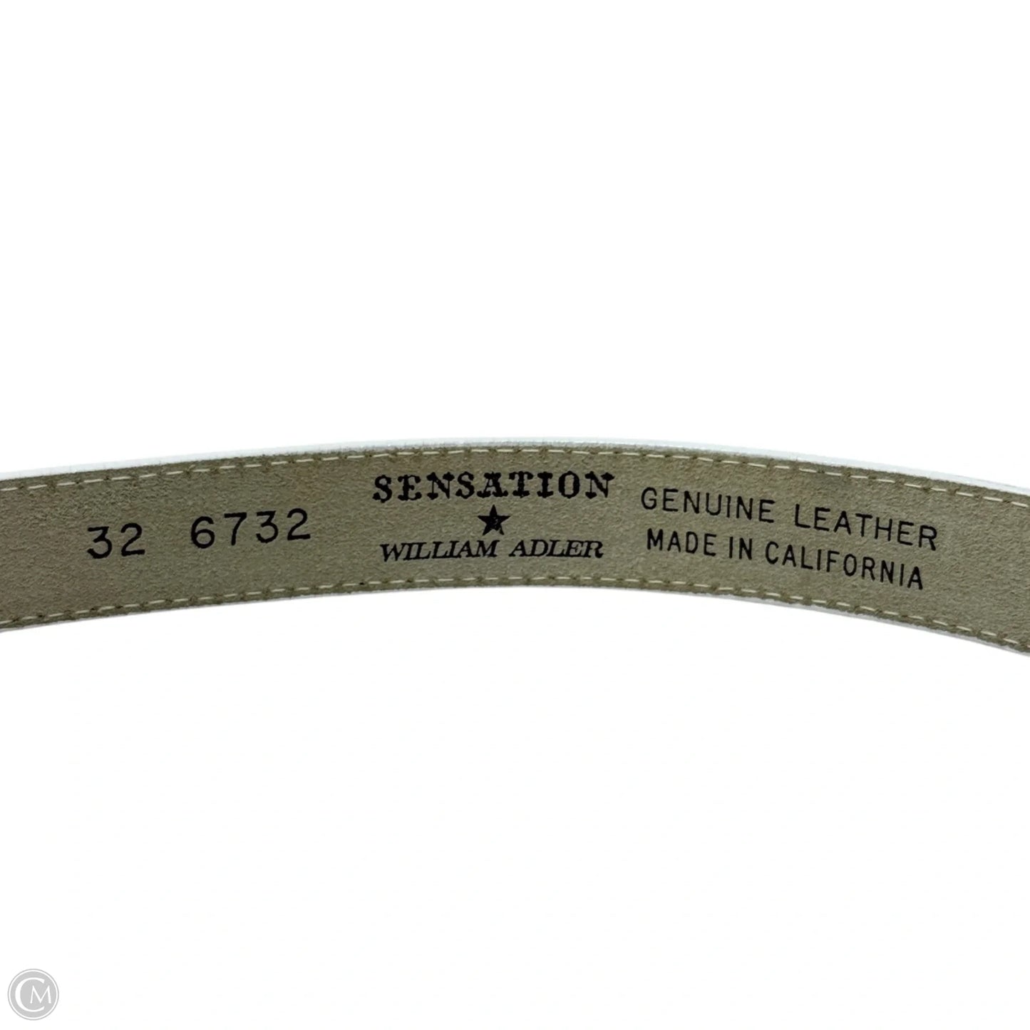 Vintage Sensation Textured Leather Belt By William Adler, Size: Large