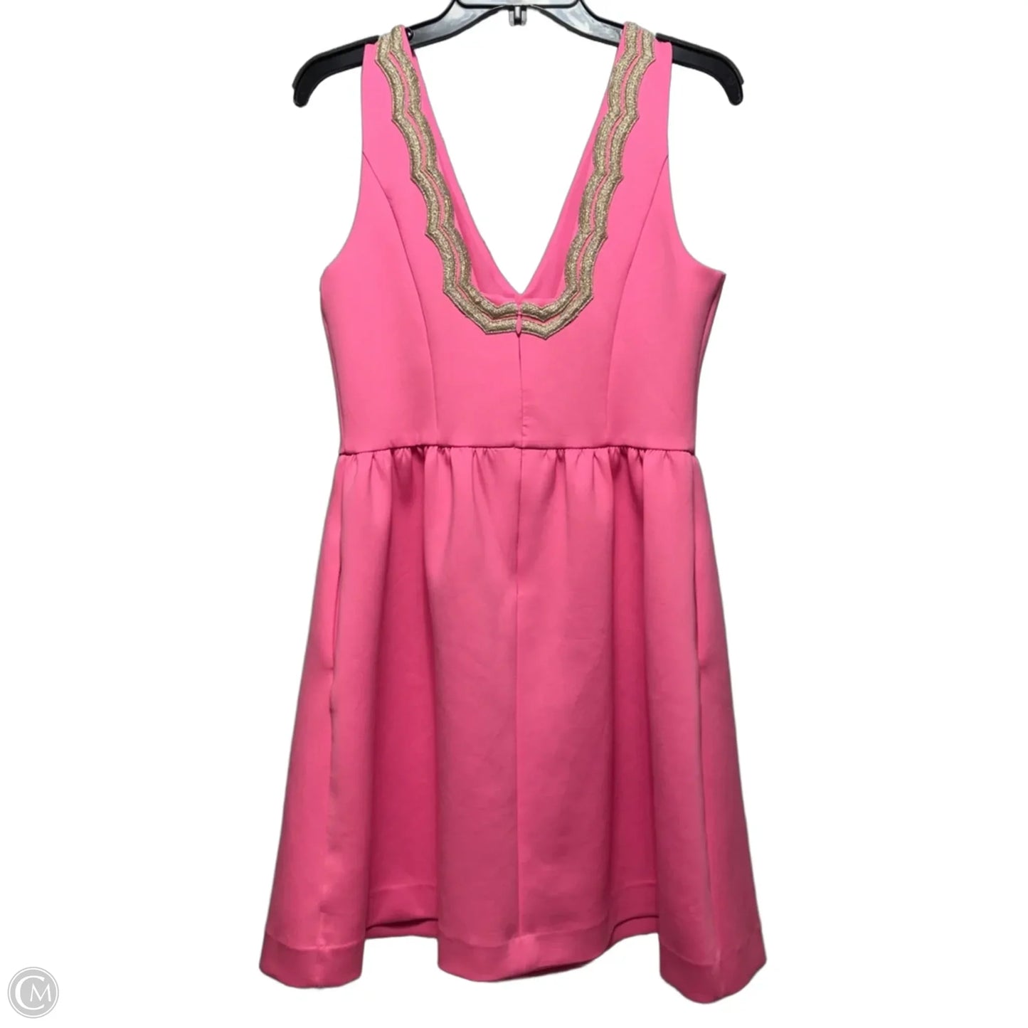 Dress Designer By Lilly Pulitzer In Pink & Yellow, Size: L
