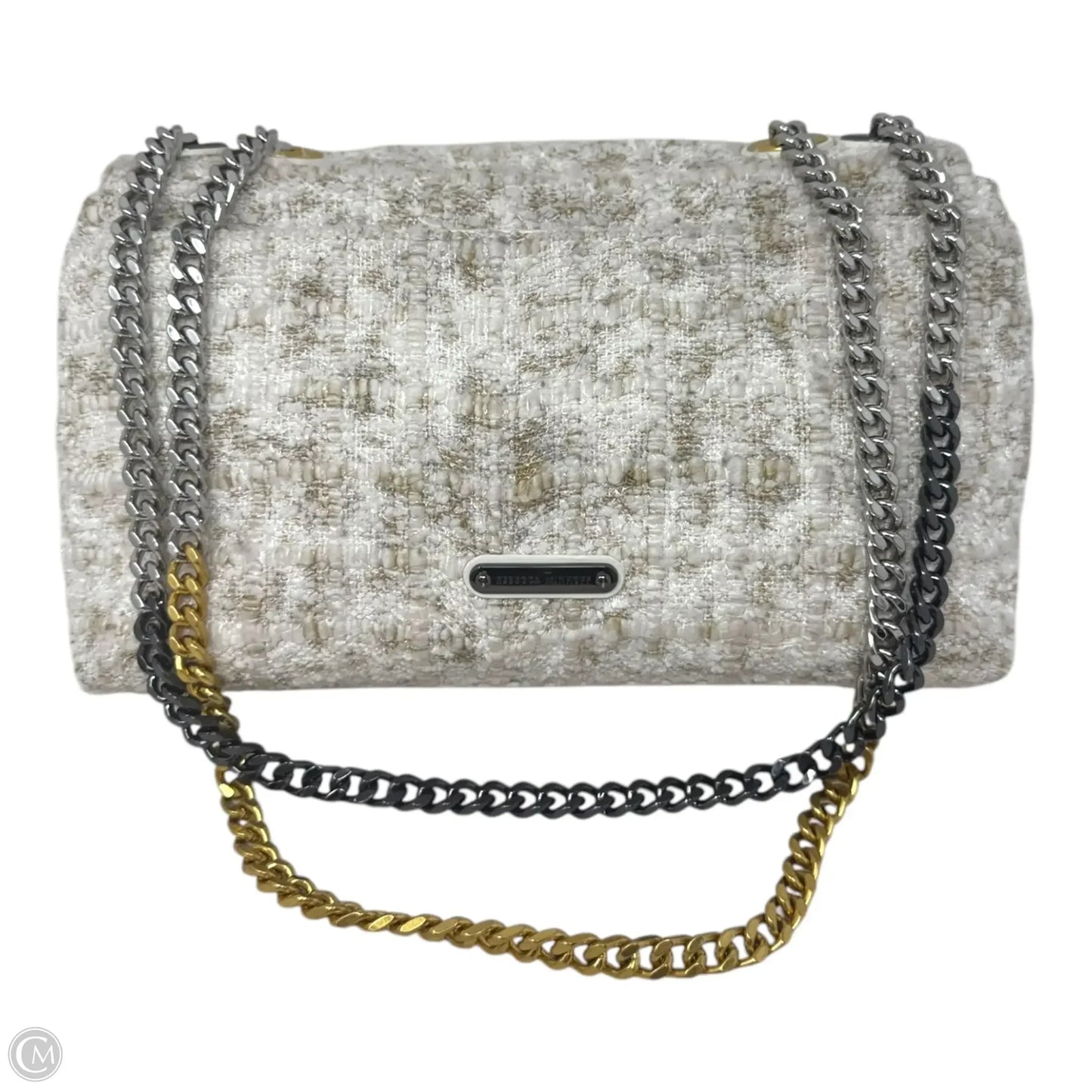 Edie Boucle Chain Handbag Designer By Rebecca Minkoff, Size: Medium