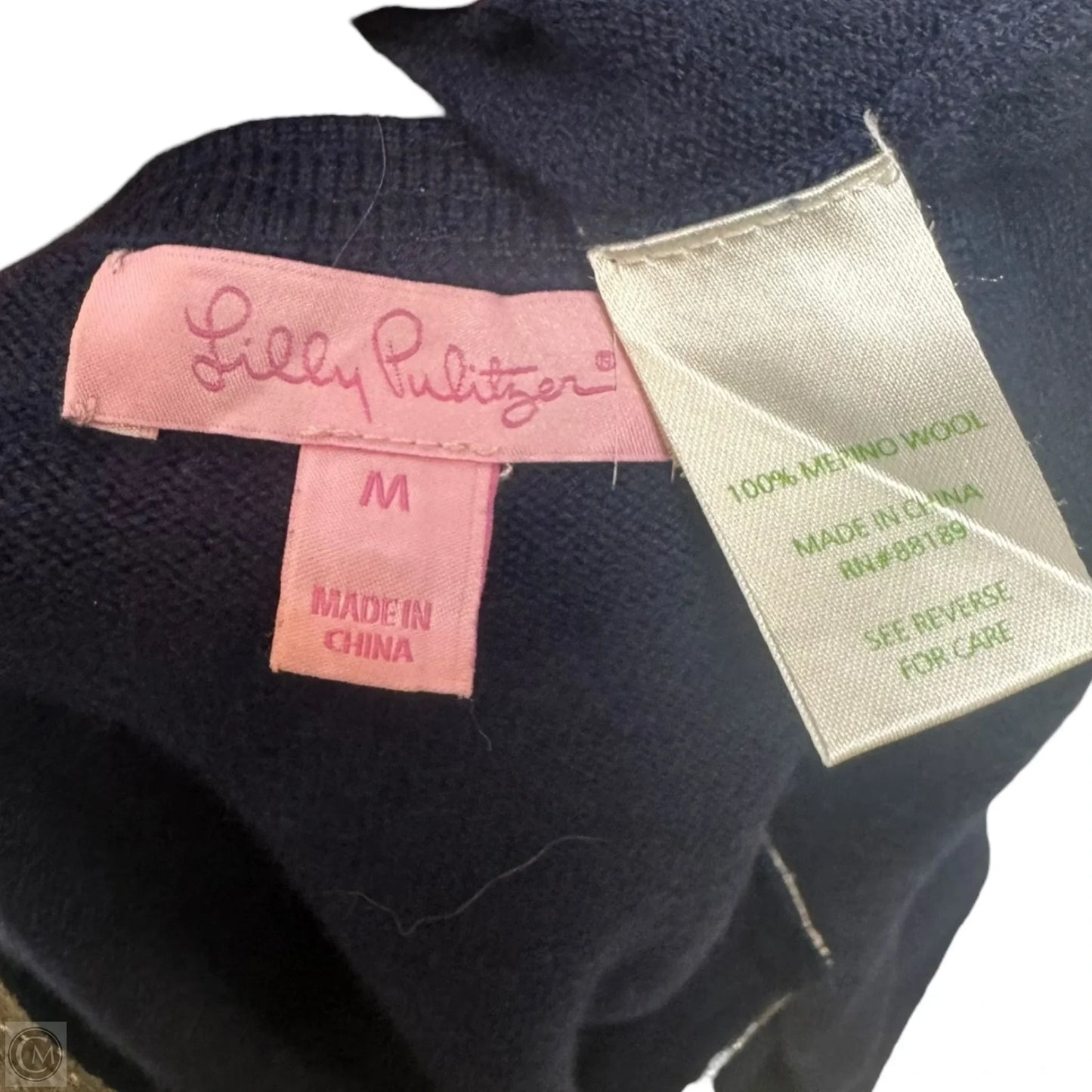 Delvin Merino Wool Dress Designer By Lilly Pulitzer In True Navy, Size: M