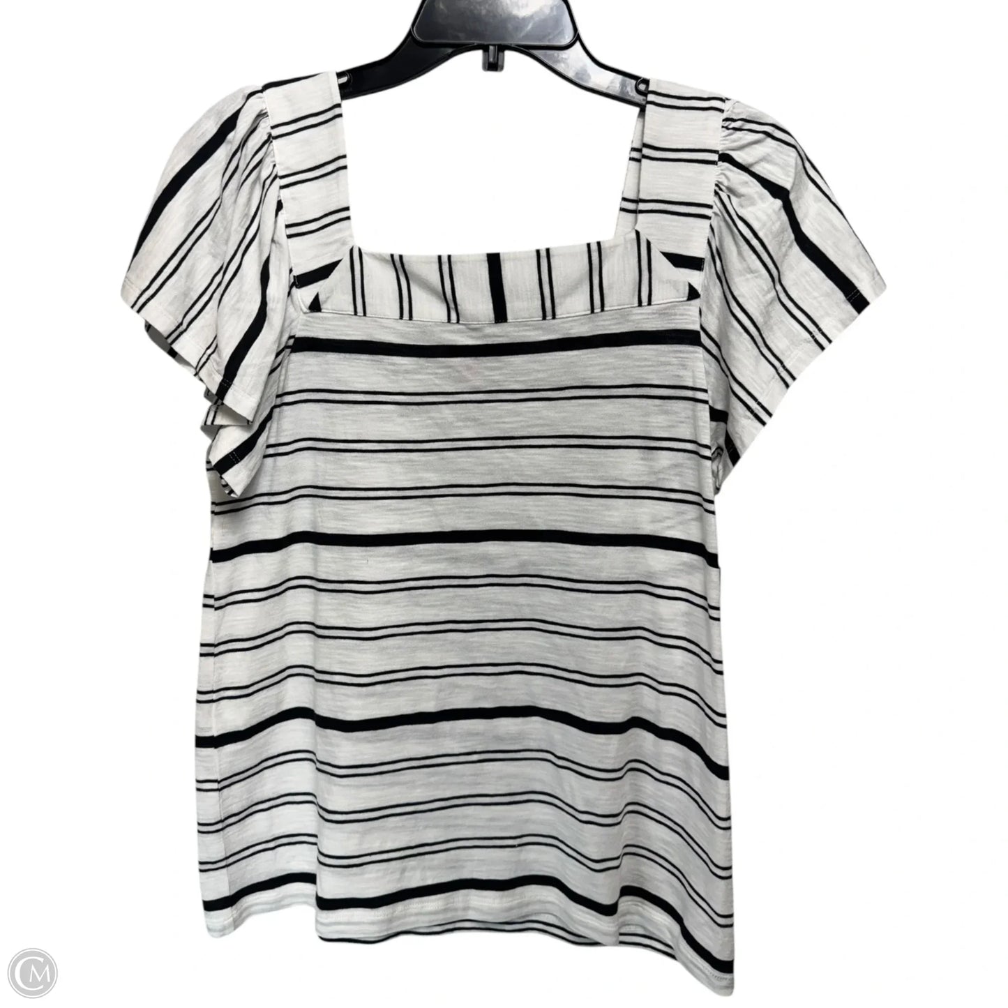 Top Short Sleeve By Vince Camuto In Striped Pattern, Size: S