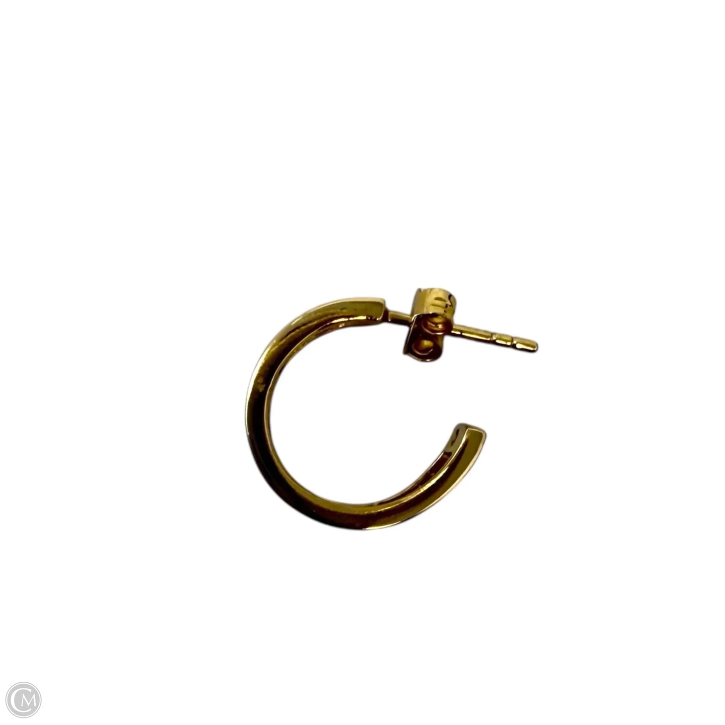 Horse And Carriage Huggie Earrings Designer By Coach