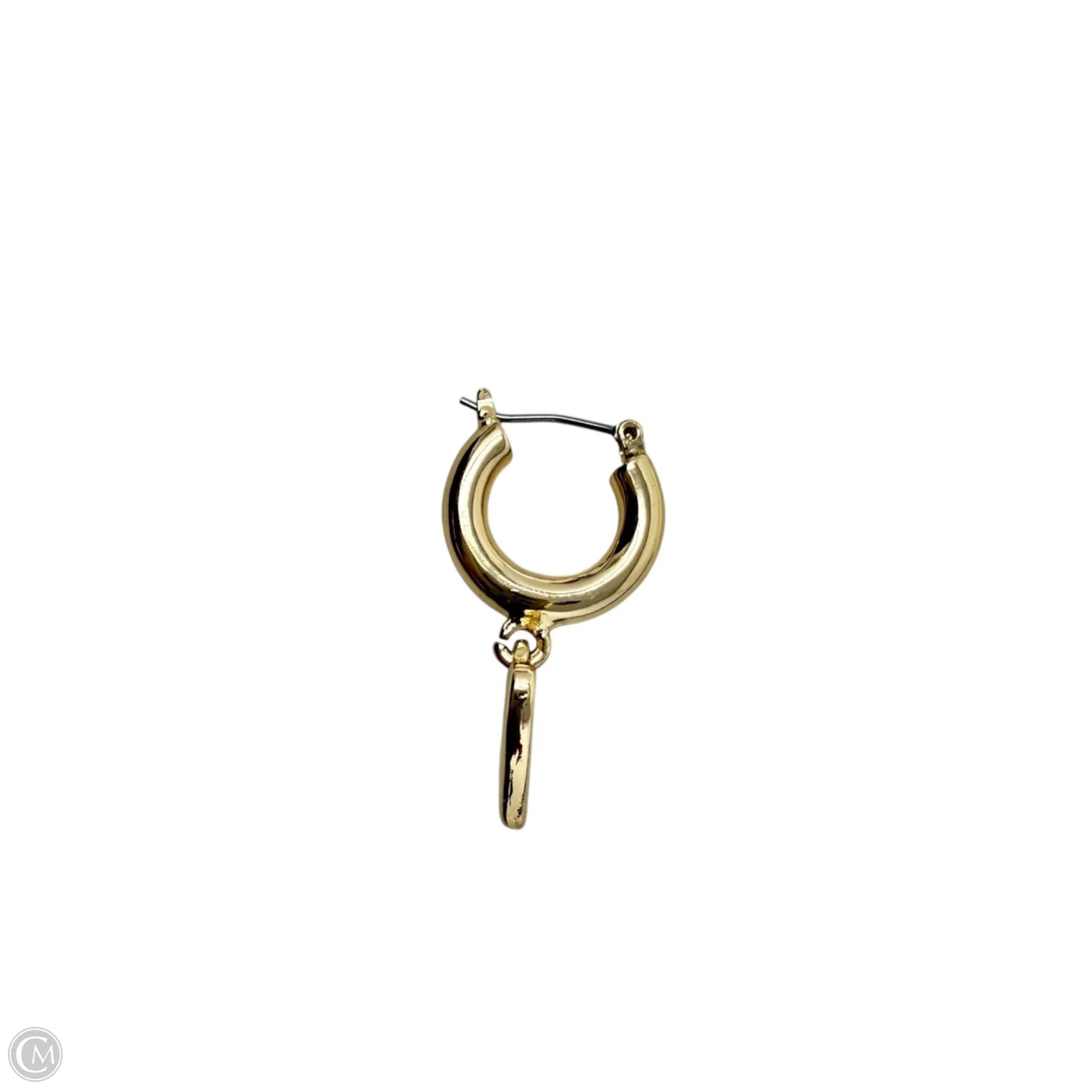 Enamel Heart Huggie Hoop Earrings Designer By Kate Spade