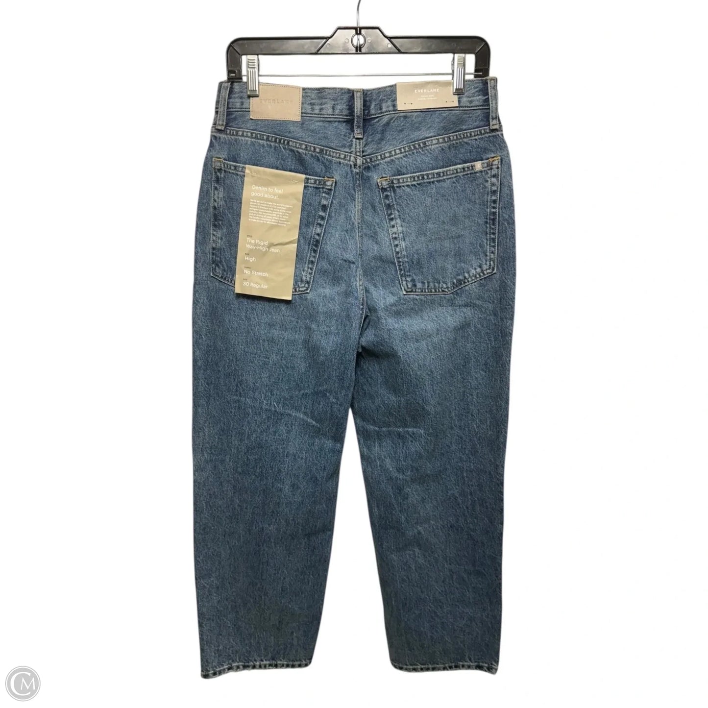 Rigid Way High Jeans By Everlane In Blue Denim, Size: 10