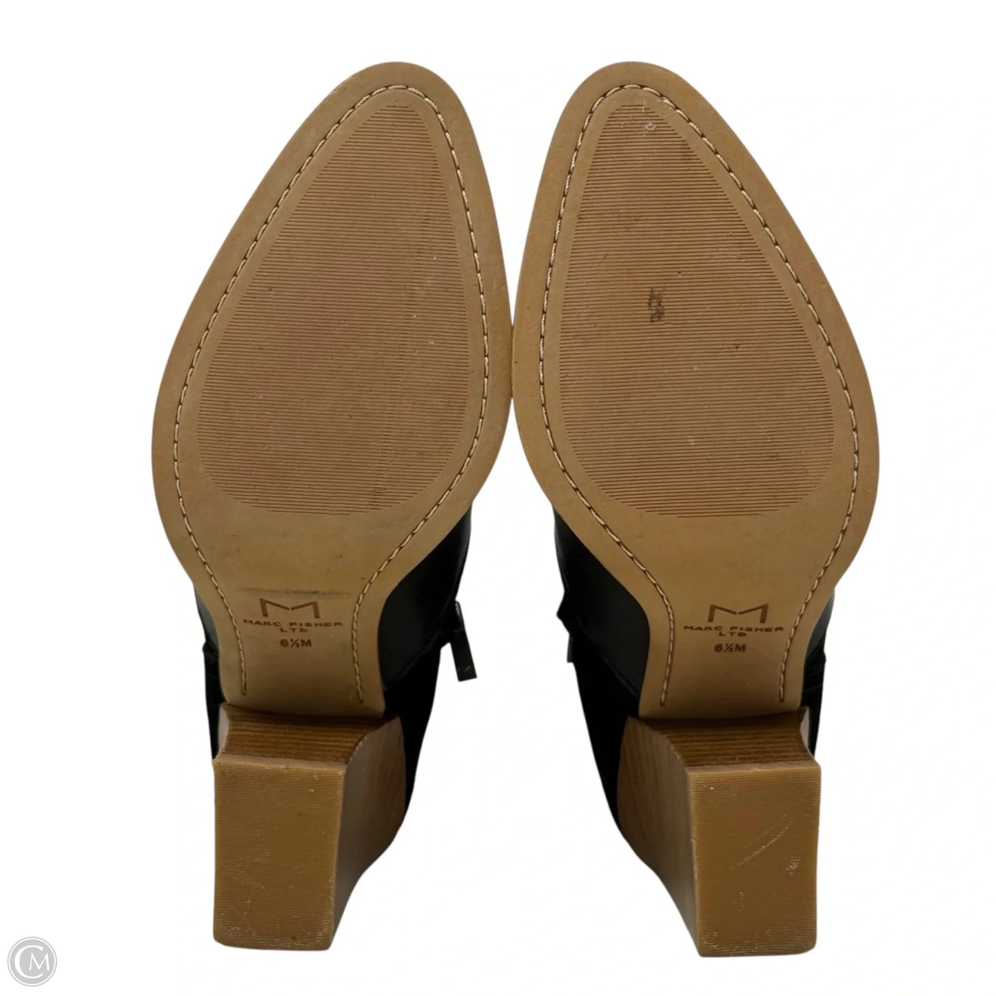 Ginger Pointed Toe Ankle Chelsea Boots By Marc Fisher In Black, Size: 6.5