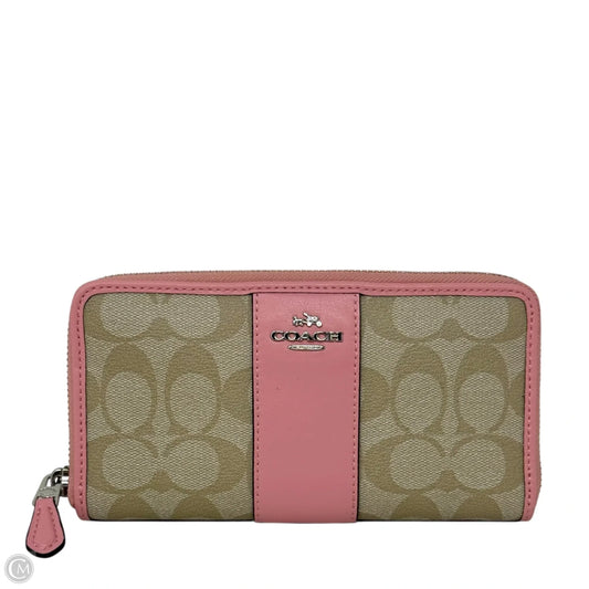 Accordion Zip Wallet Designer By Coach, Size: Medium