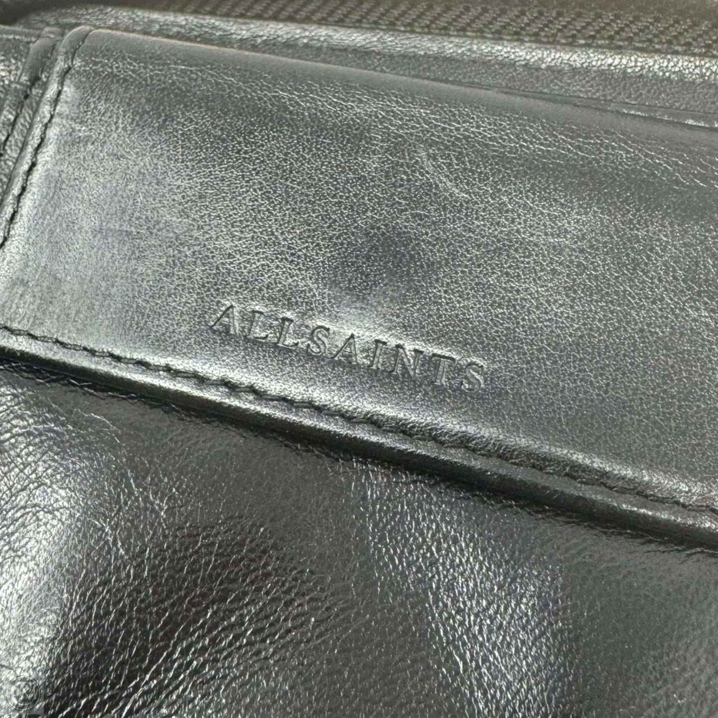 Perforated Zip Bifold Wallet Designer By All Saints, Size: Small