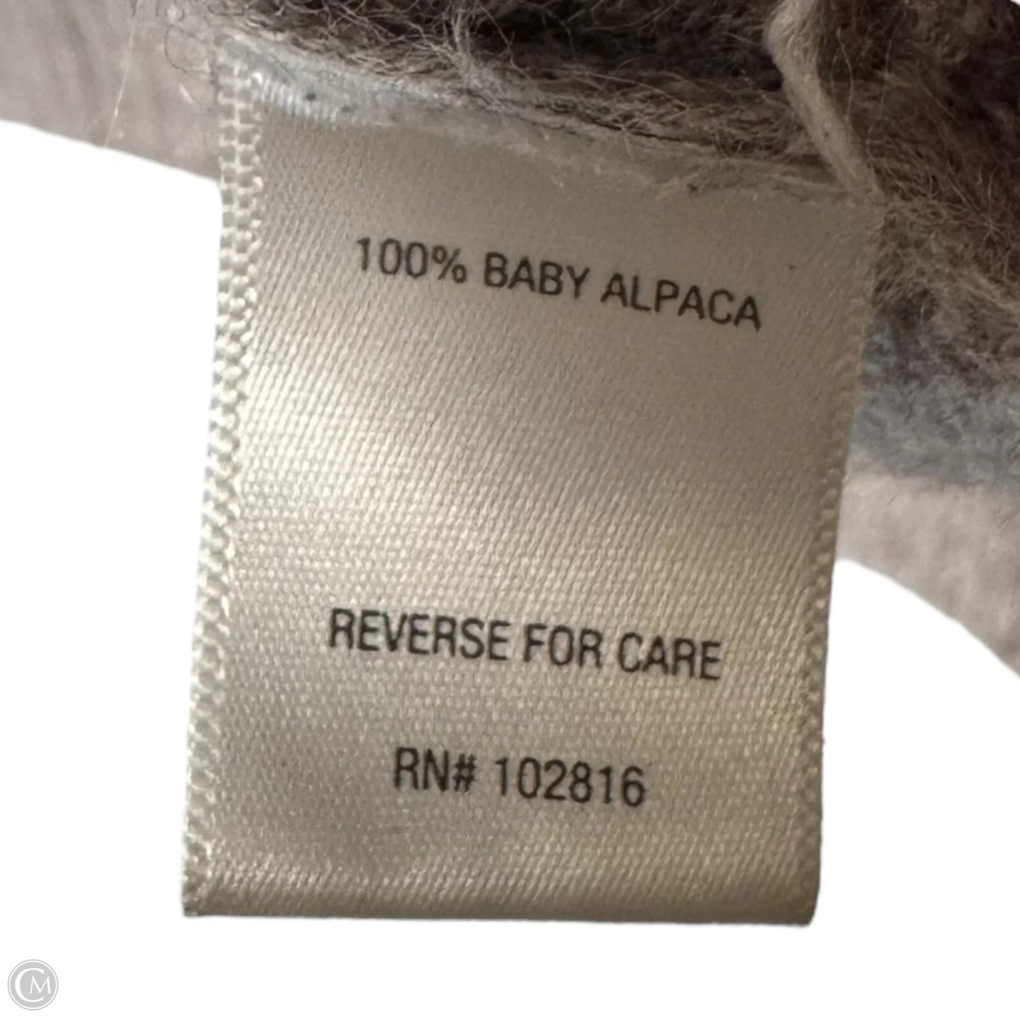 Alpaca Sweater By Garnet Hill In Taupe, Size: L