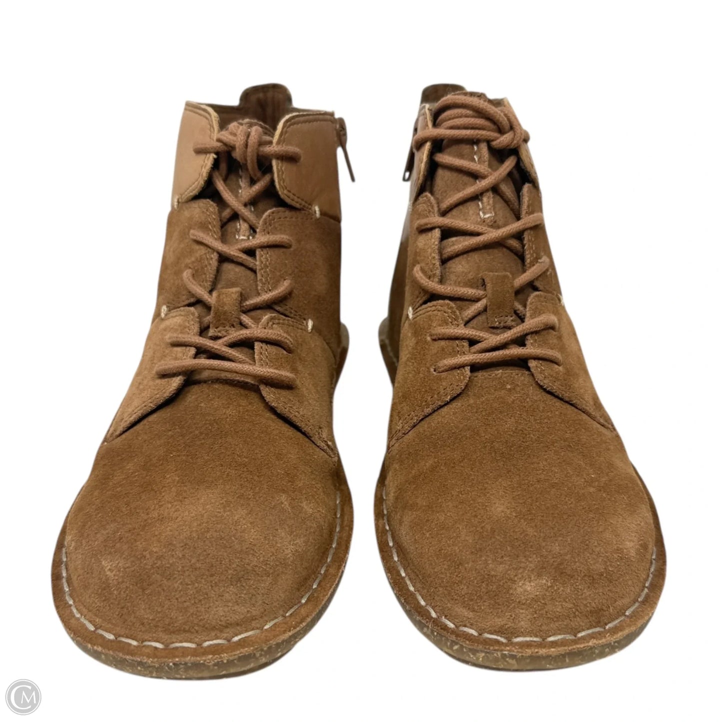 Shoes Flats By Clarks In Tan, Size: 9