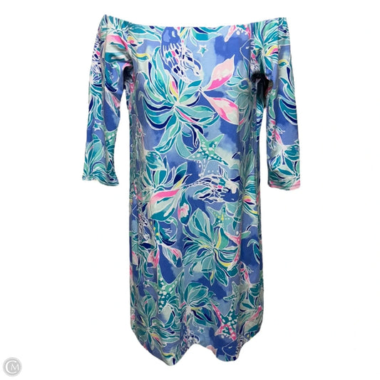 Laurana Dress Designer By Lilly Pulitzer In Bennet Blue Celestial Seas, Size: S