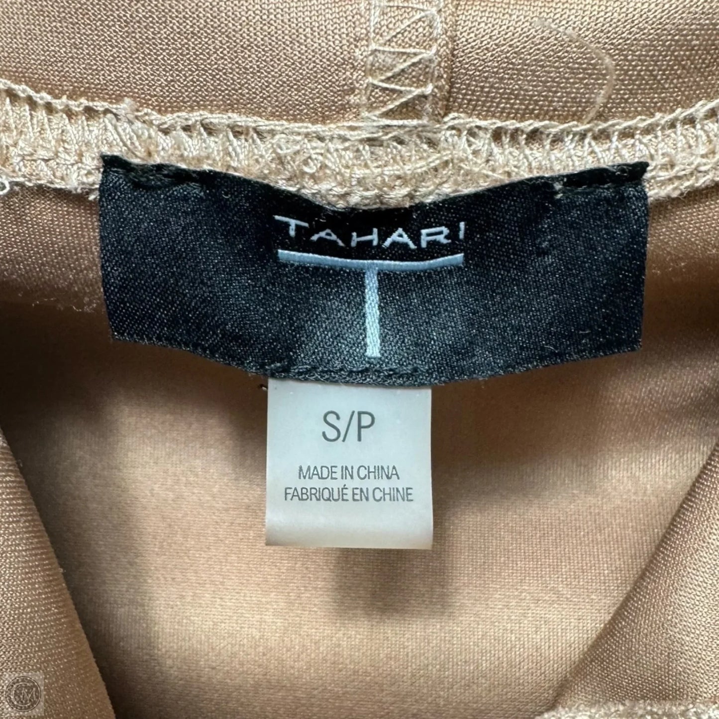 Sweatshirt Hoodie By Tahari In Tan, Size: S