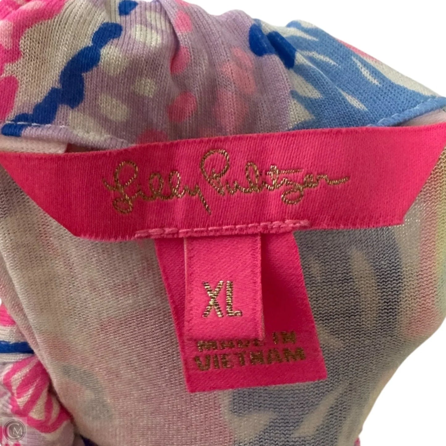 Chain Strap Top Sleeveless Designer By Lilly Pulitzer In Multi-colored, Size: Xl