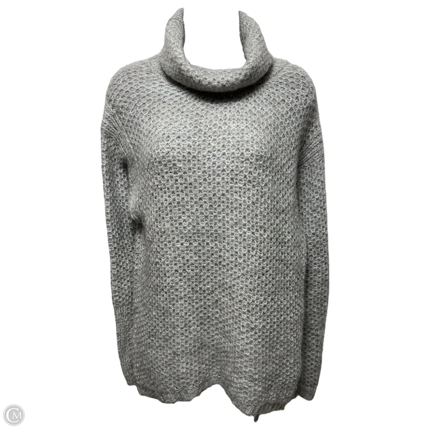 100% Superfine Alpaca Turtleneck Pullover Sweater By Brochu Walker In Grey, Size: S