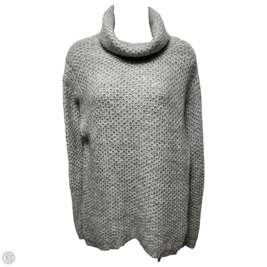 100% Superfine Alpaca Turtleneck Pullover Sweater By Brochu Walker In Grey, Size: S