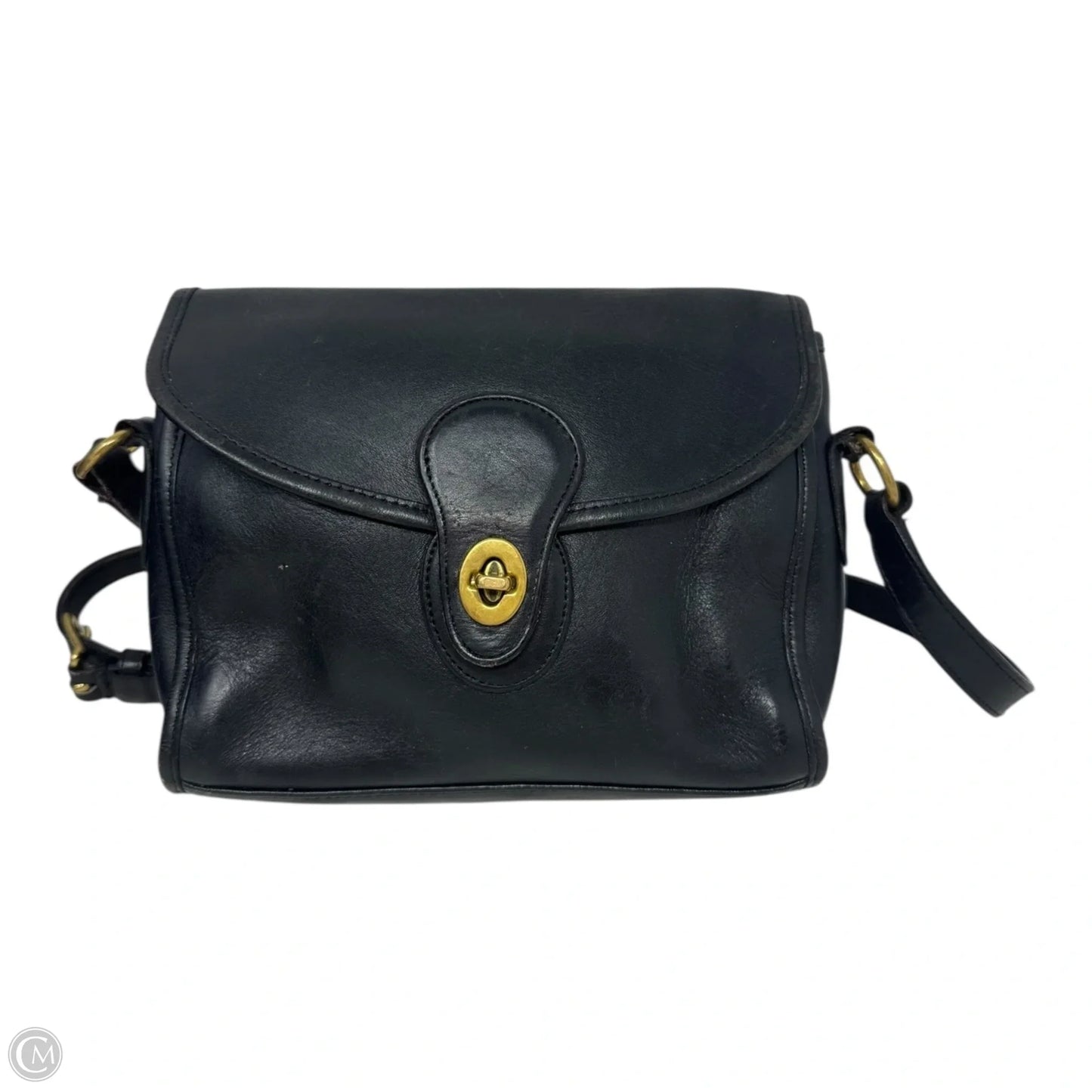 AS IS Vintage Leather Crossbody Handbag Designer By Coach, Size: Small