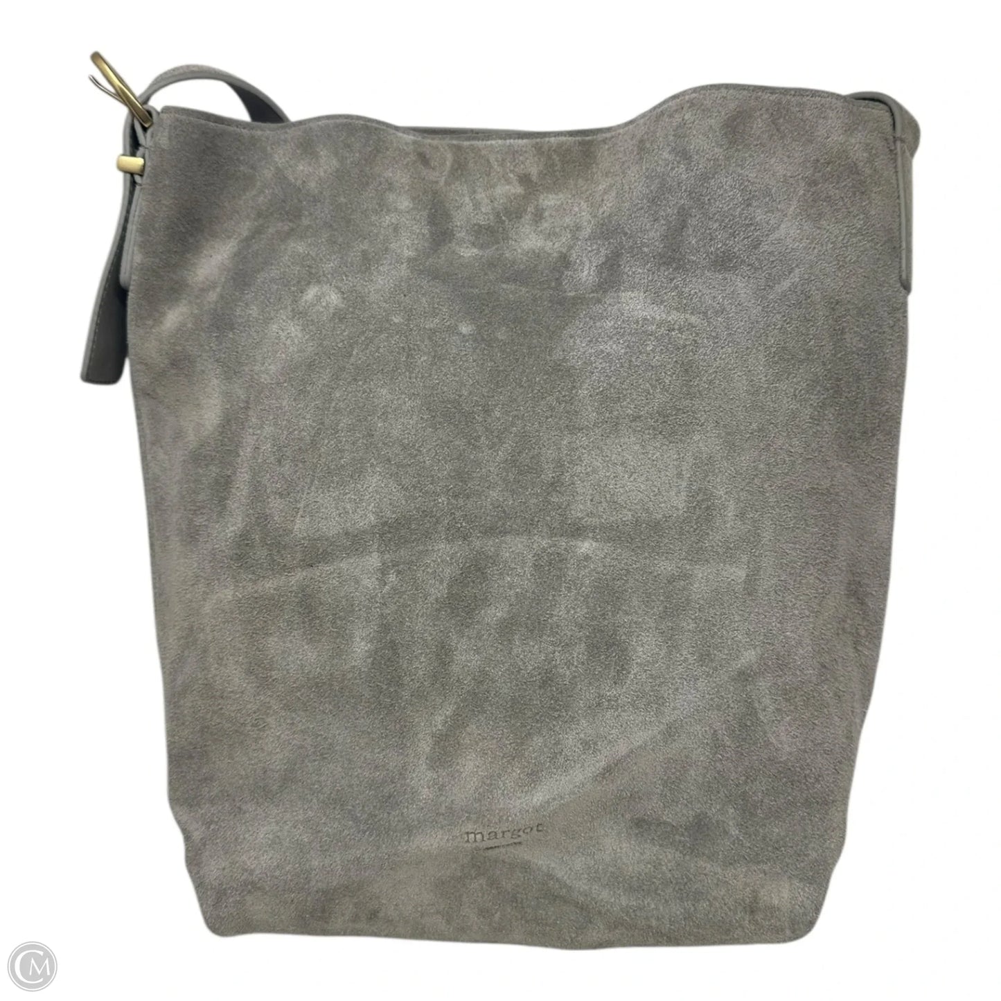 Big Suede Hobo Handbag Leather By Margot, Size: Large