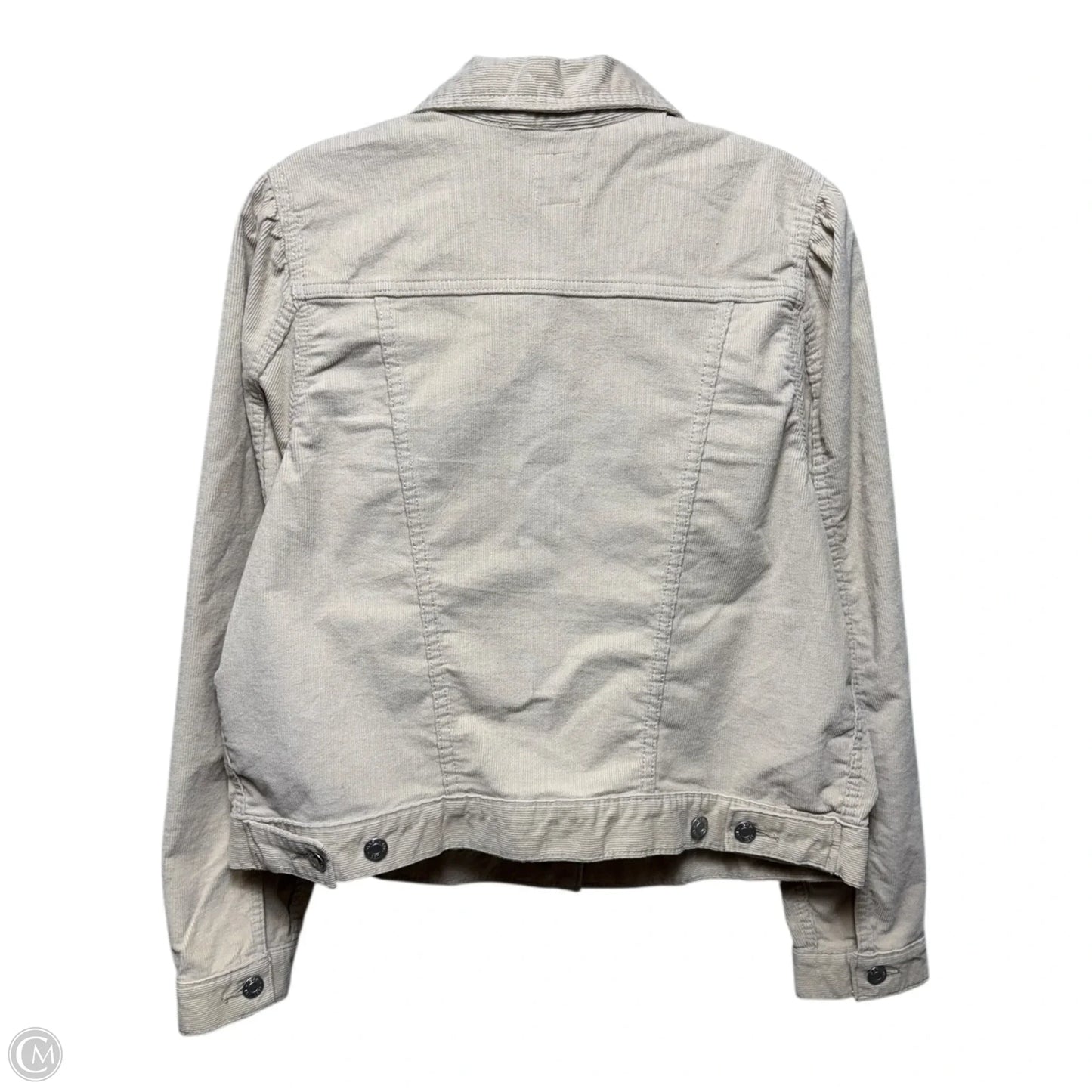 Corduroy Jacket By Gap In Cream, Size: L