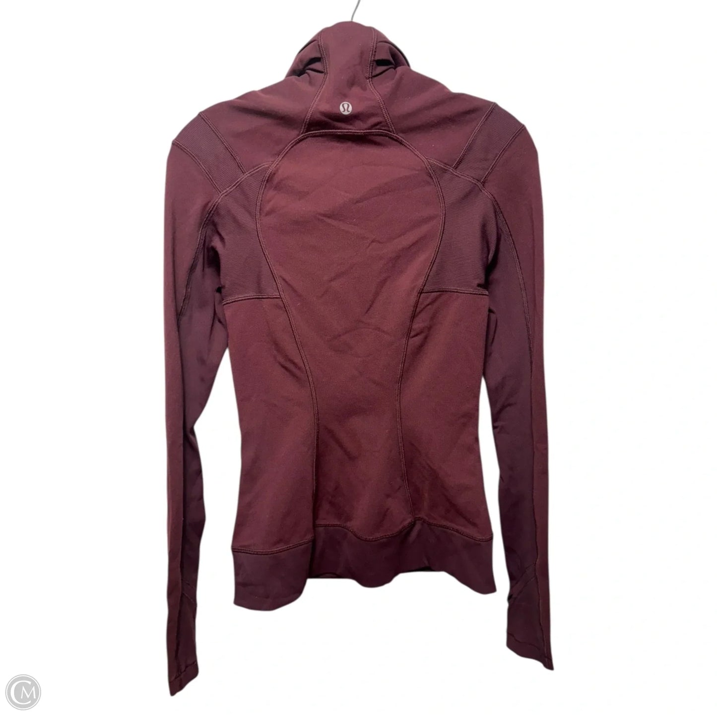 Athletic Jacket By Lululemon In Maroon, Size: 4