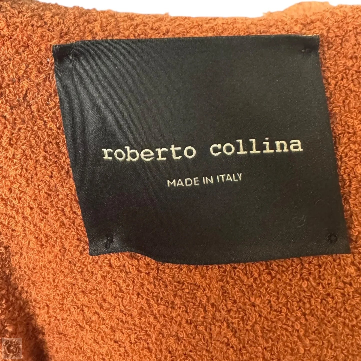 Fringe Trim Cardigan Sweater Duster By Roberto Collina In Orange, Size: S