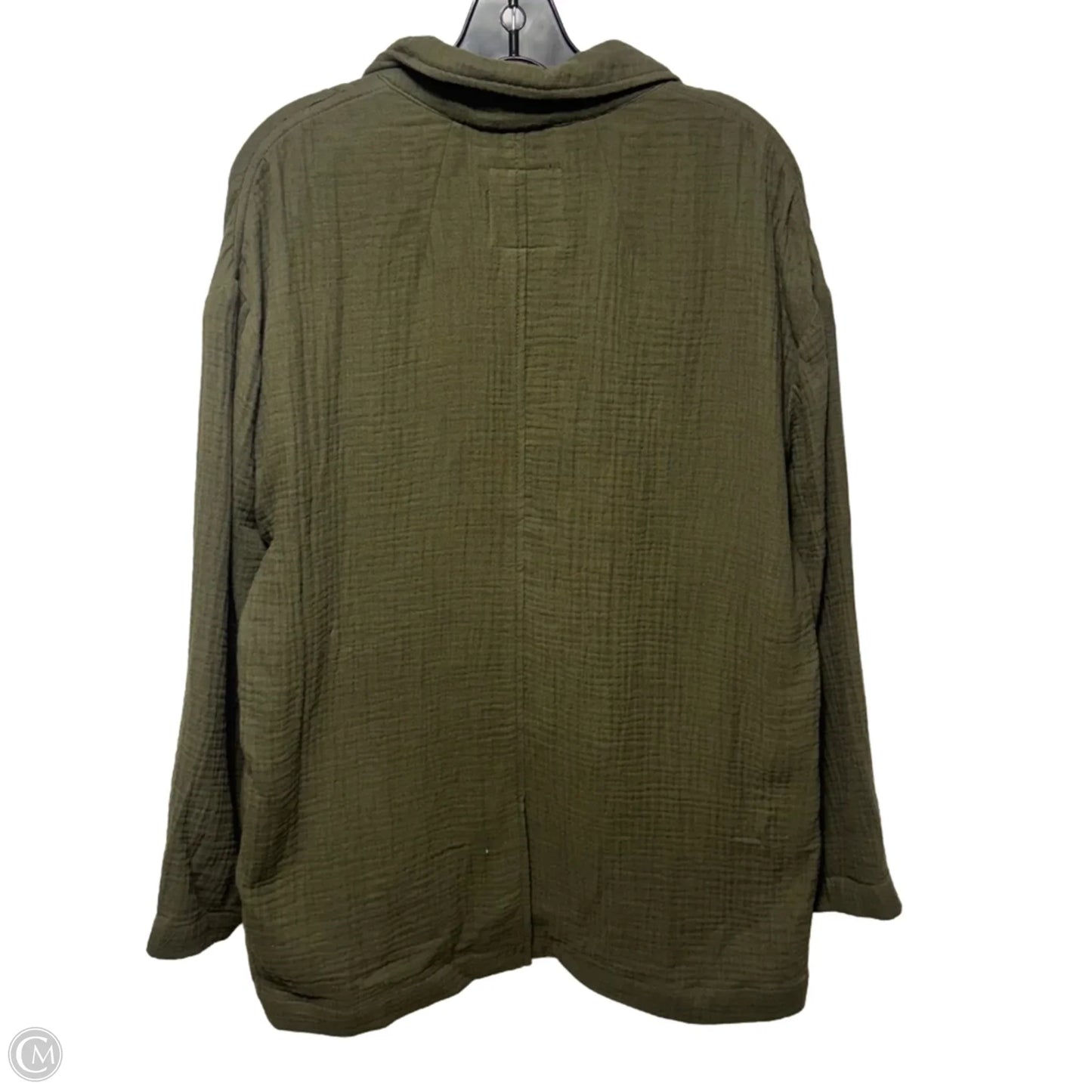 Cotton Gauze Blazer By Madewell In Green, Size: L