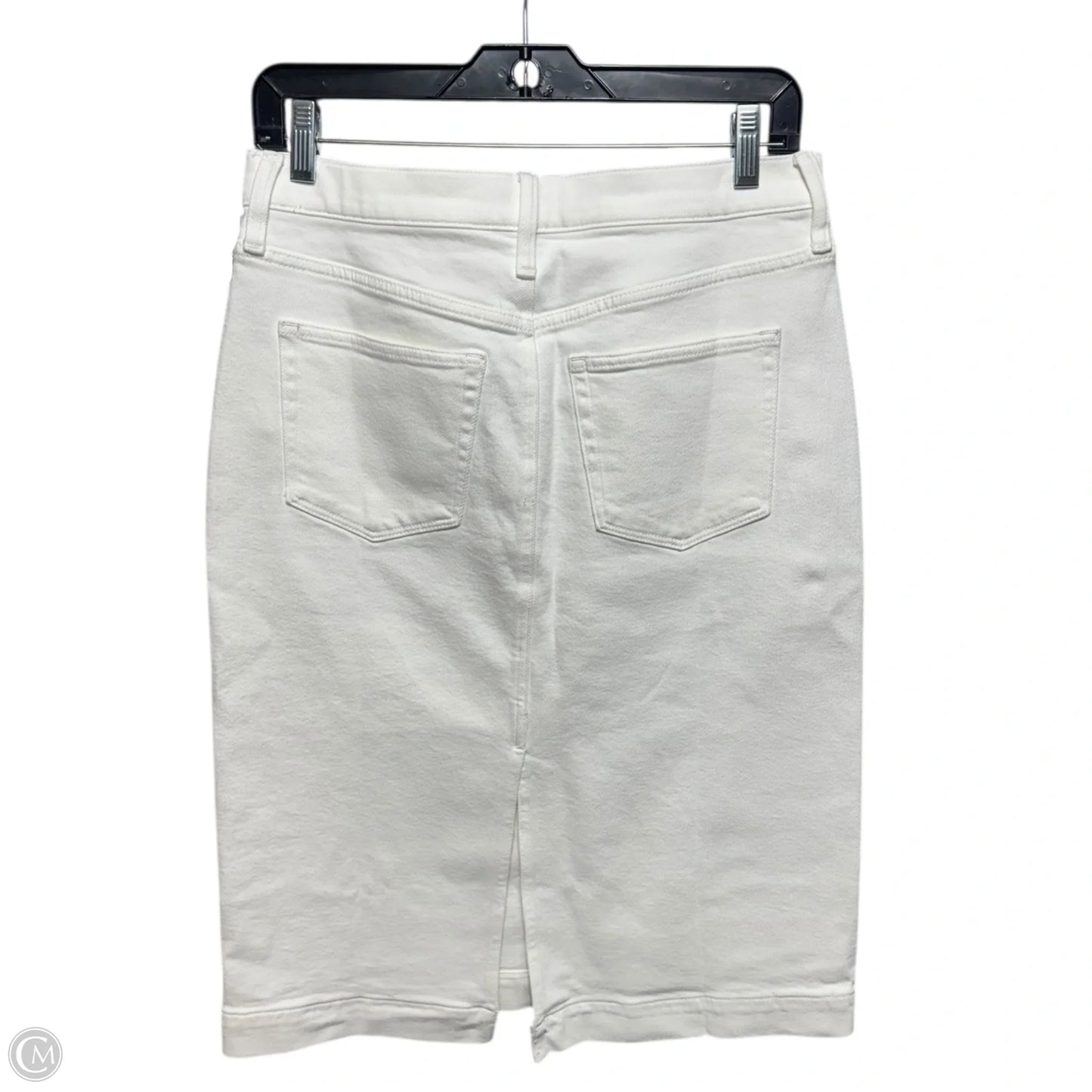 Skirt Midi By J. Crew In White Denim, Size: 6