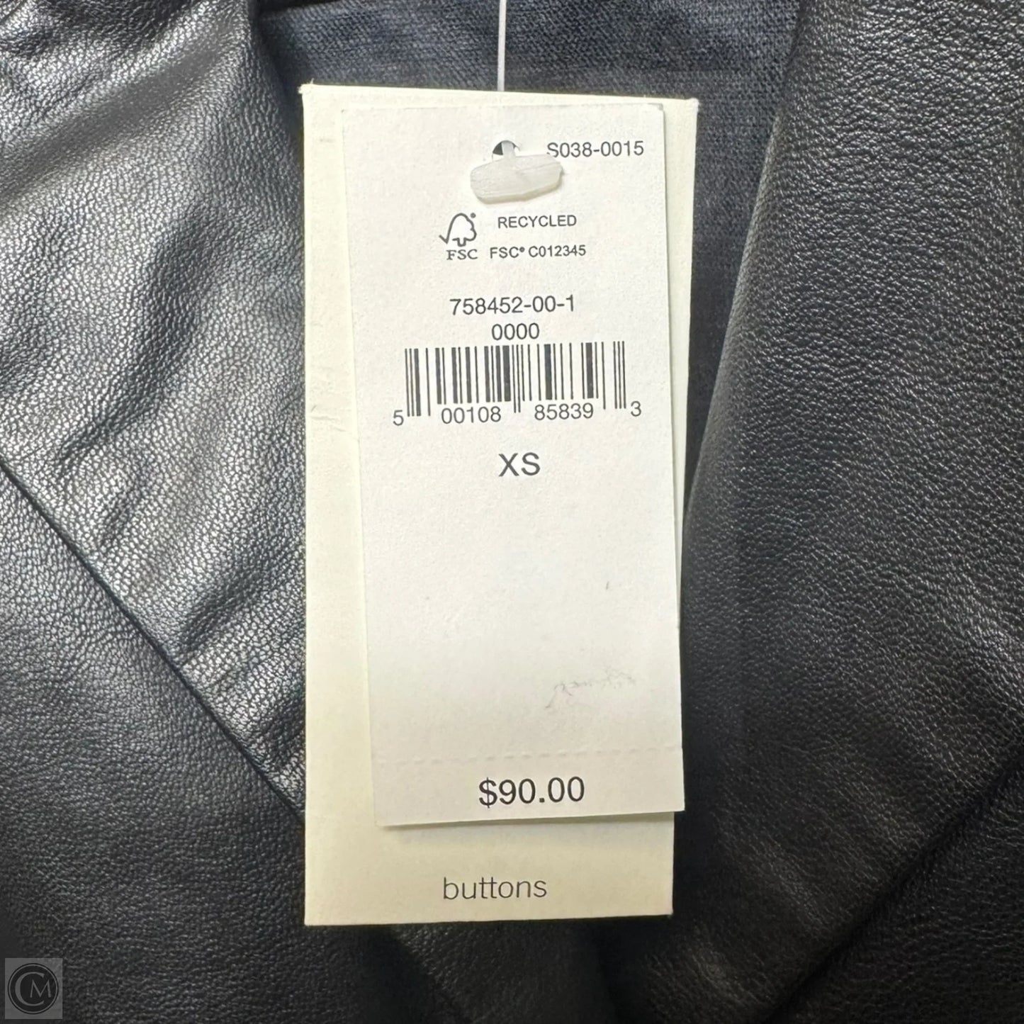 Top Short Sleeve By Banana Republic In Black, Size: Xs