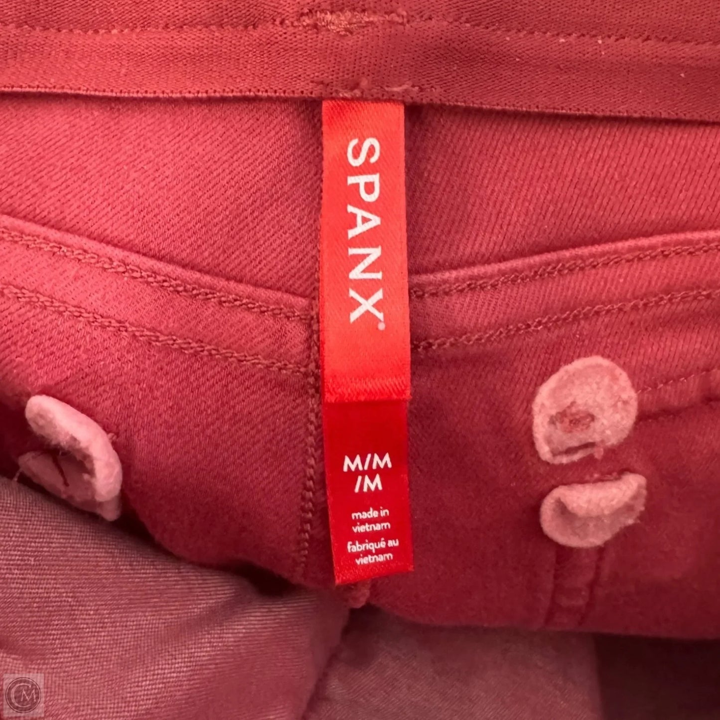 Stretch Twill Cropped Pant By Spanx In Wild Rose, Size: M