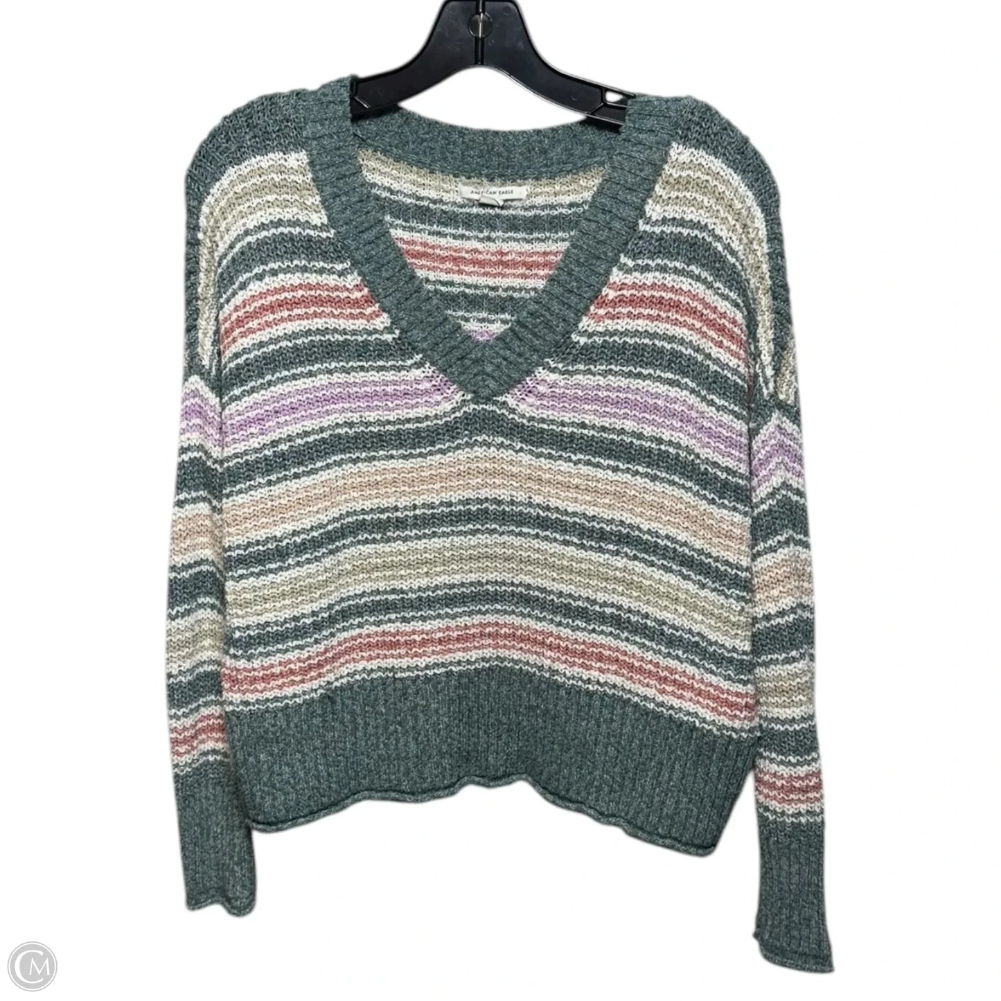 Sweater By American Eagle In Striped Pattern, Size: Xs