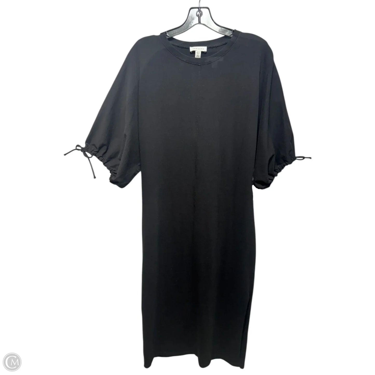 Dress Casual Midi By Top Shop In Black, Size: 8