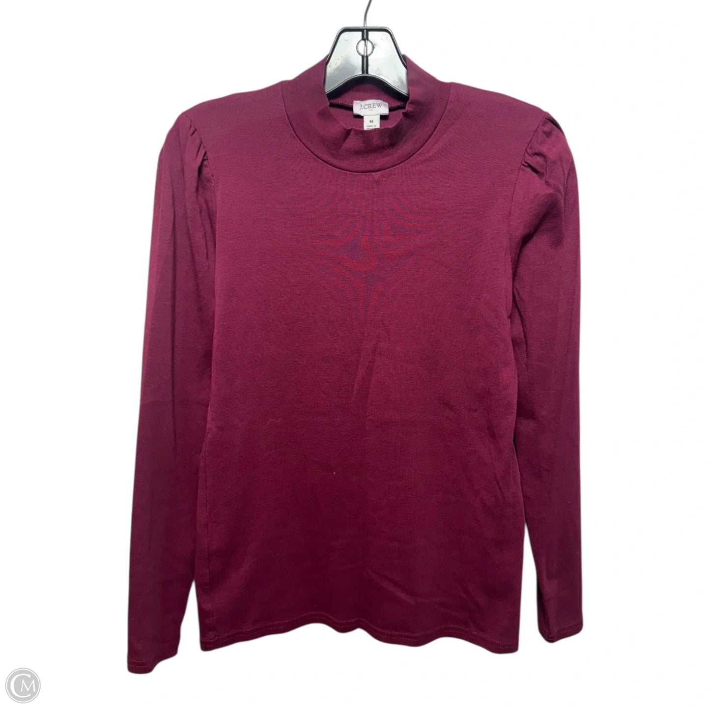Top Long Sleeve Basic By J. Crew In Maroon, Size: M