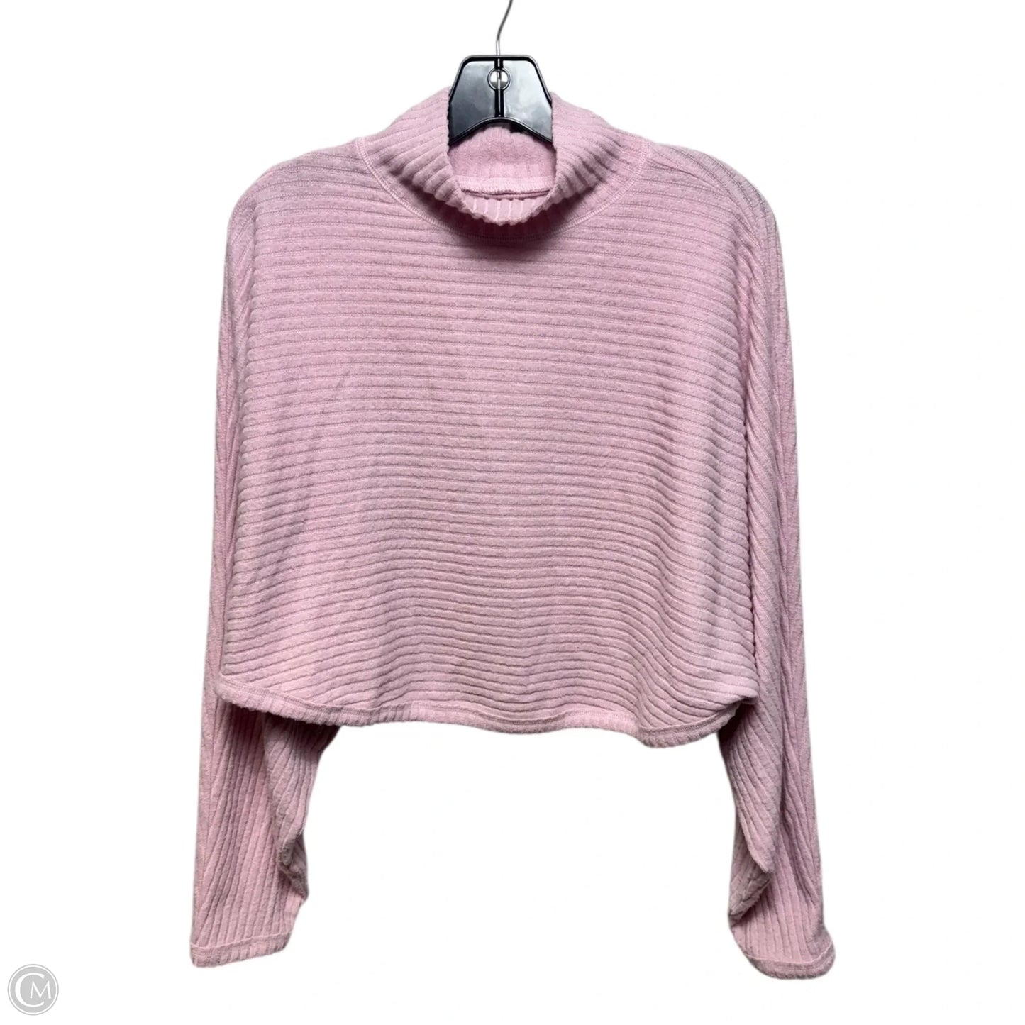 Cropped Sweater By Pilcro In Pink, Size: M