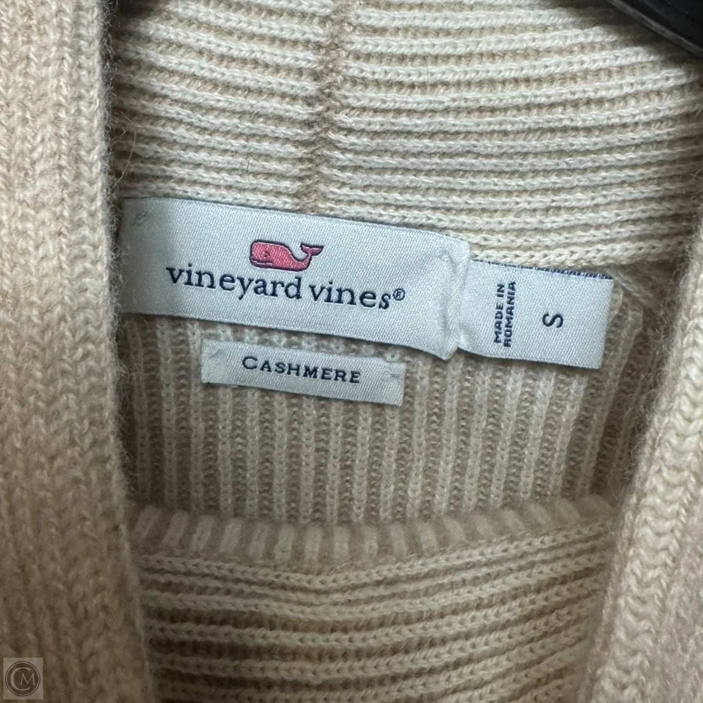 Sweater Cardigan Cashmere By Vineyard Vines In Beige, Size: S