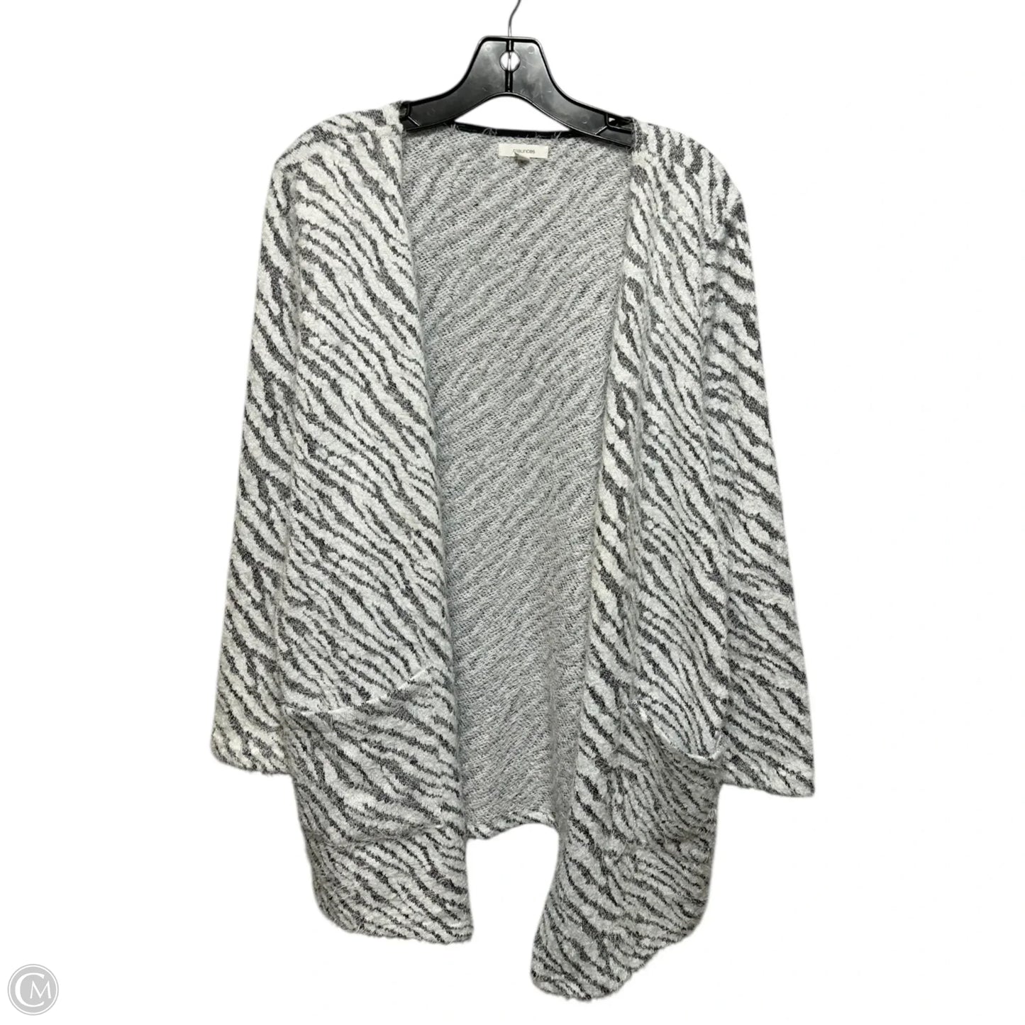 Eyelash Zebra Sweater Cardigan By Maurices In Animal Print, Size: Xl