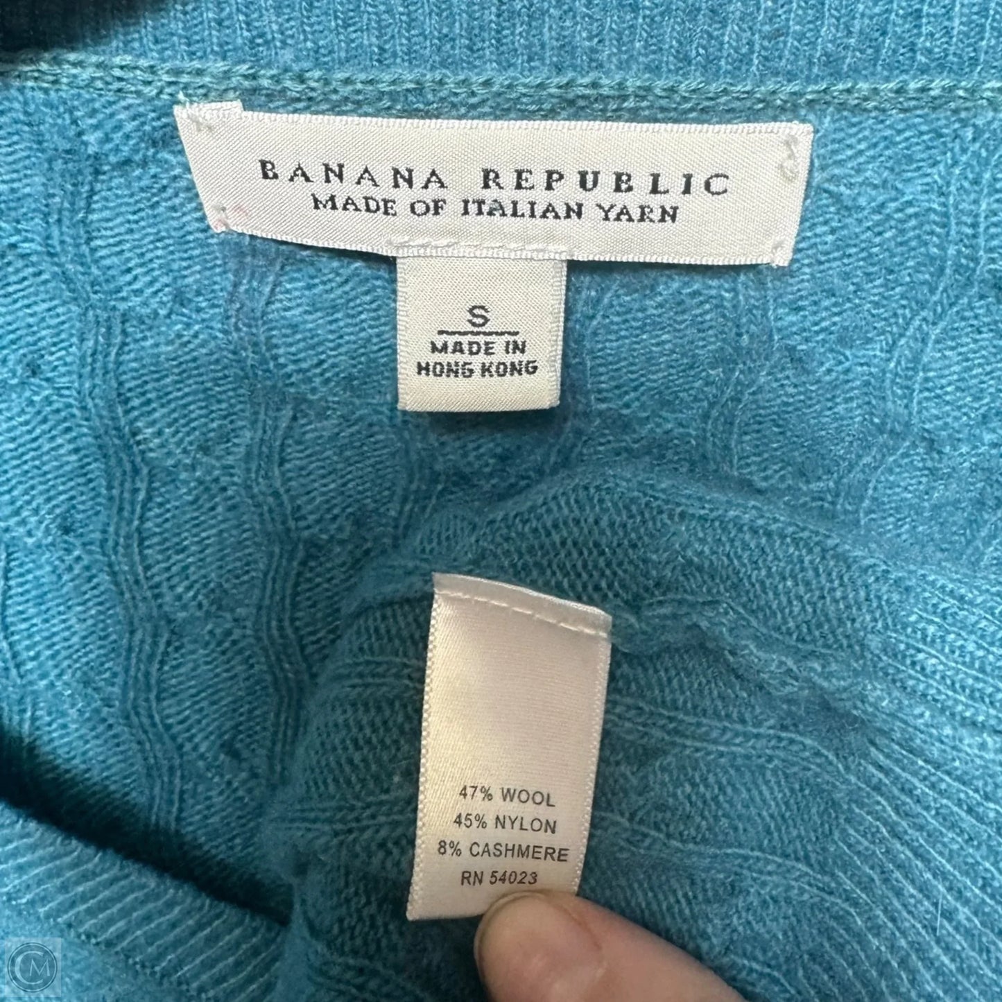 Wool Blend Sweater By Banana Republic In Blue, Size: S