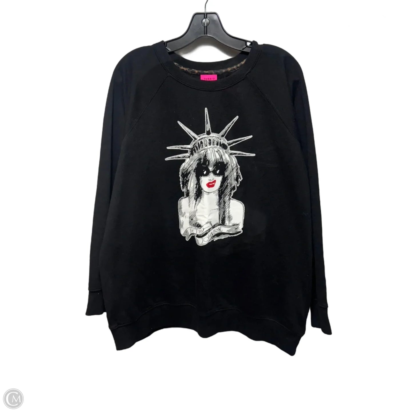 Top Long Sleeve By Torrid X Betsey Johnson In Black, Size: 2X
