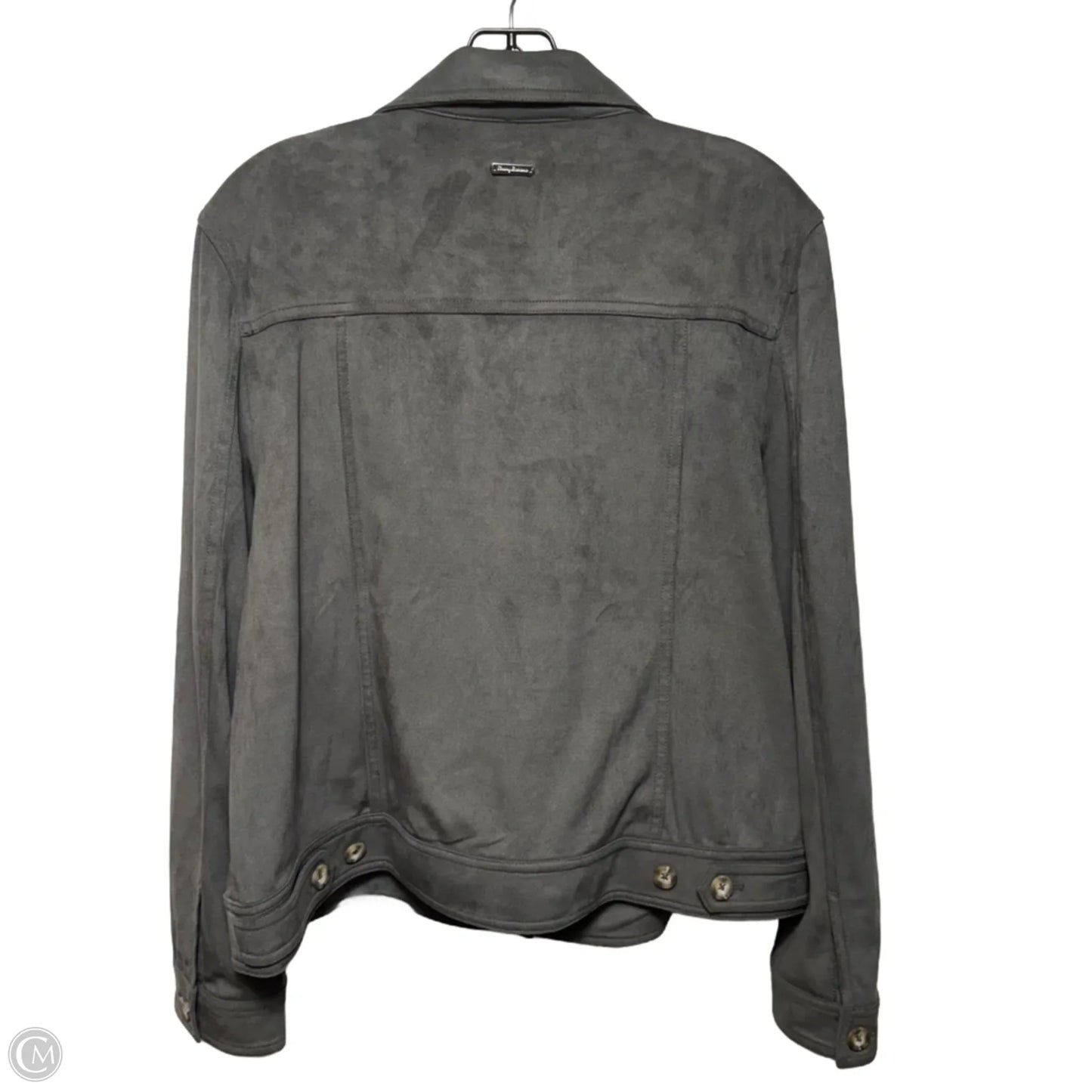 Salina Sands Faux Suede Trucker Jacket By Tommy Bahama In Grey, Size: XL